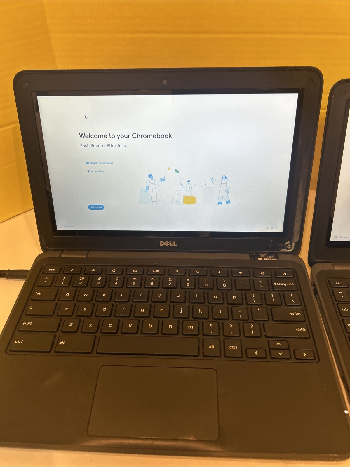 2x Dell Chromebook 3180 Touch 11.6″ 4GB 16GB Grade B Screen Blemishes Works