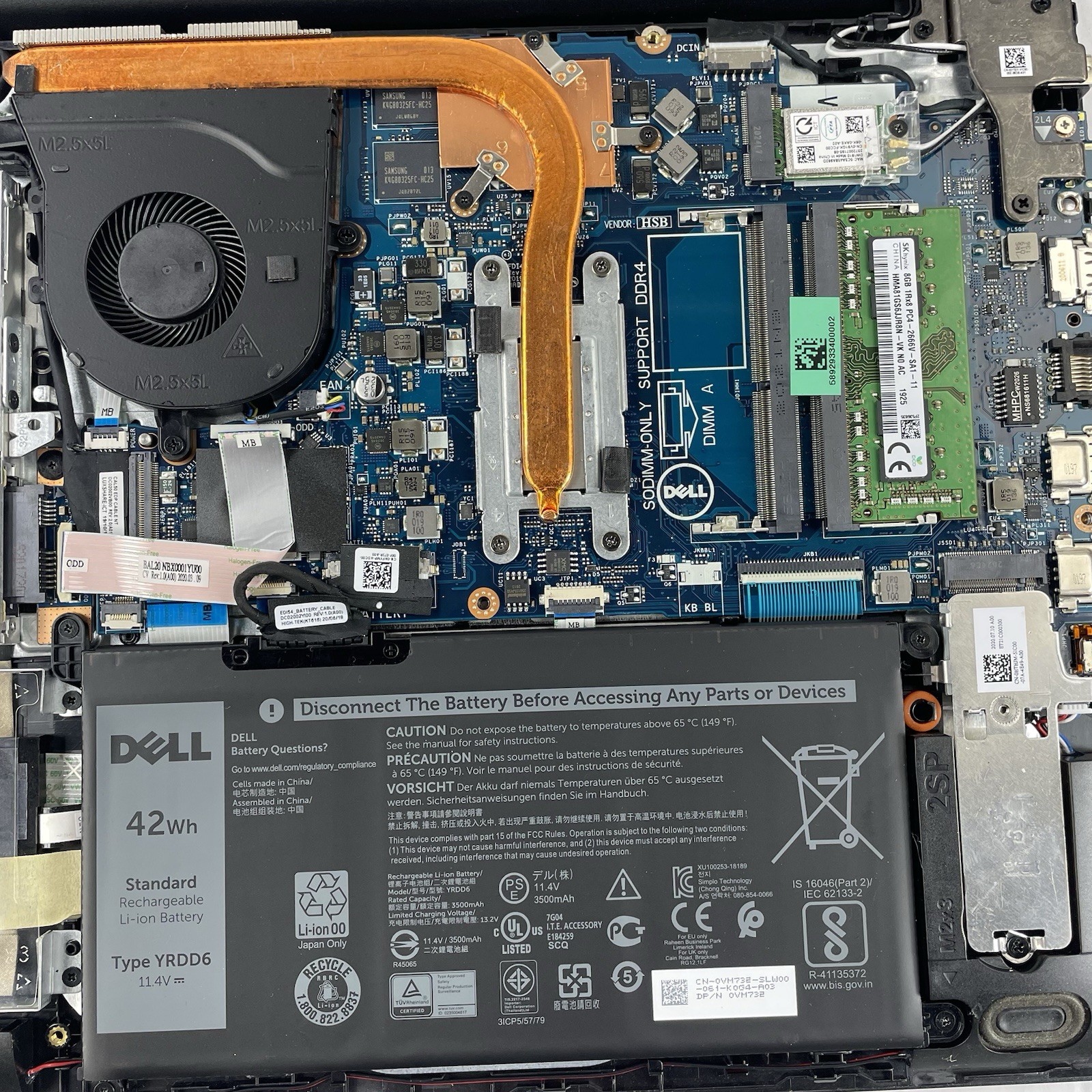 Dell Vostro 3590 15.6″ i7-10510U 4.30 GHz 8 GB RAM No SSD No OS No AC