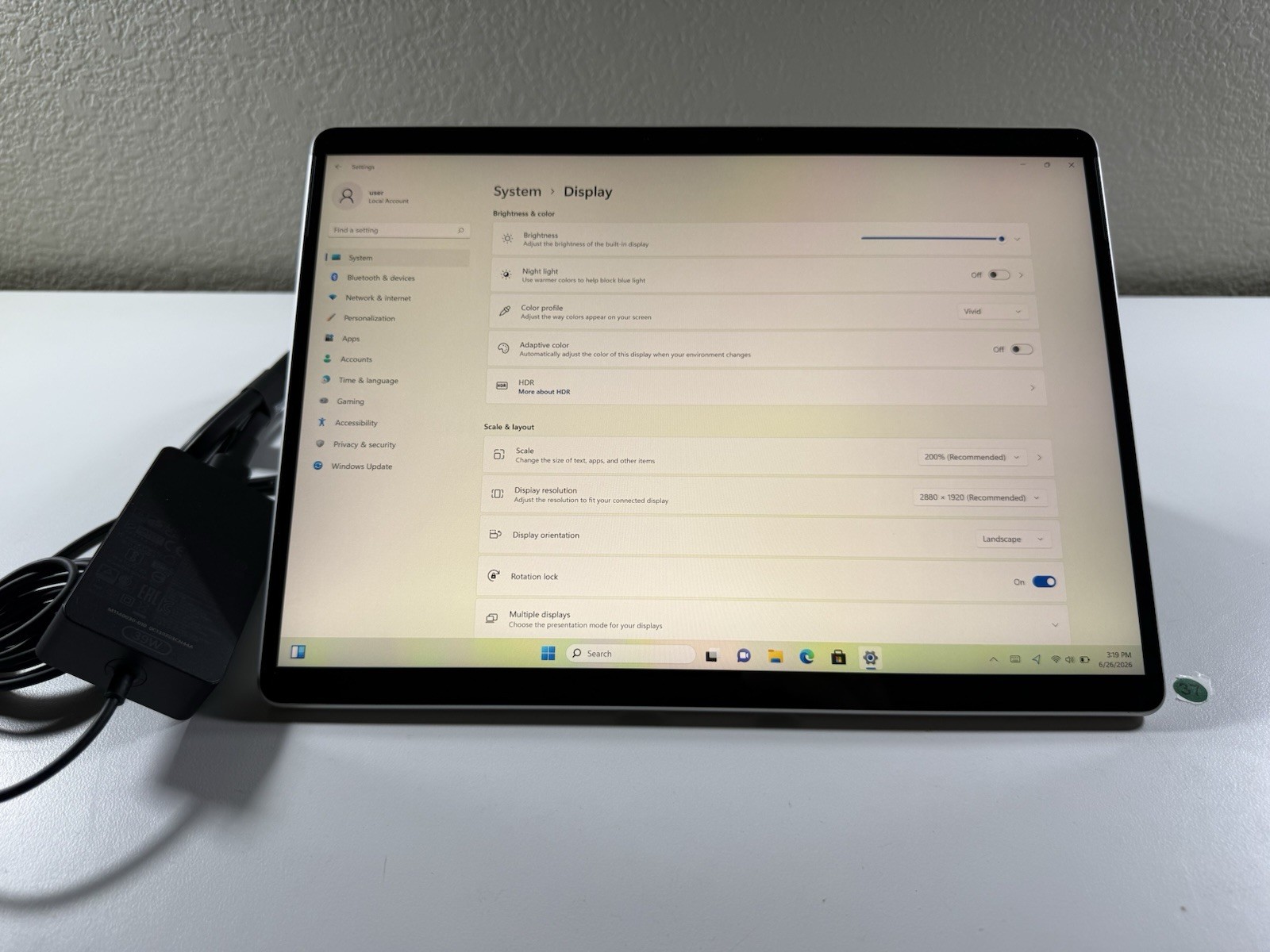 Microsoft Surface Pro 8 (1982) i5-1145G7 – 16GB RAM – 256GB 120Hz – Win 11 Pro