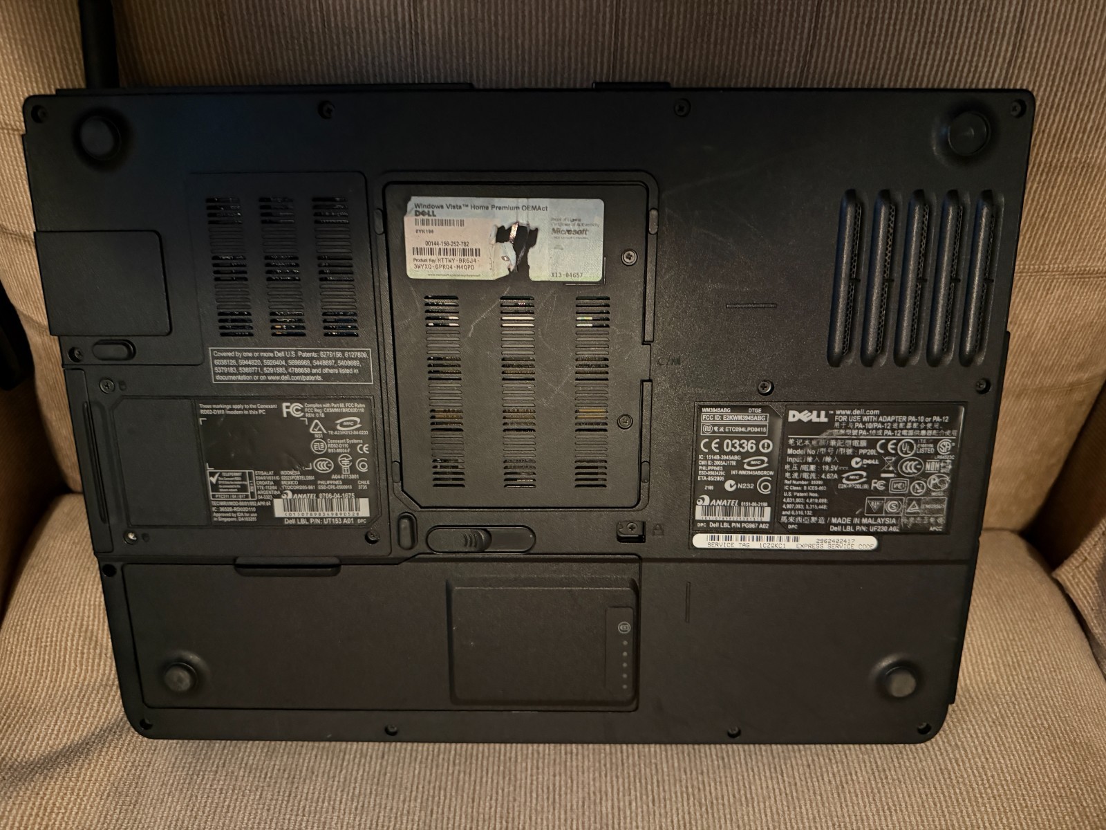 Dell E1505 Laptop 4gb Ram, 120gb hd Win Vista,DVD-RW, 15.4 screen Wi-Fi)