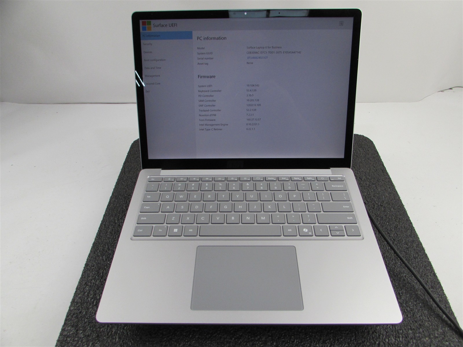 SURFACE SURFACE LAPTOP 6 CORE ULTRA 7 165H 512GB SSD 16GB RAM WIN 11 PRO