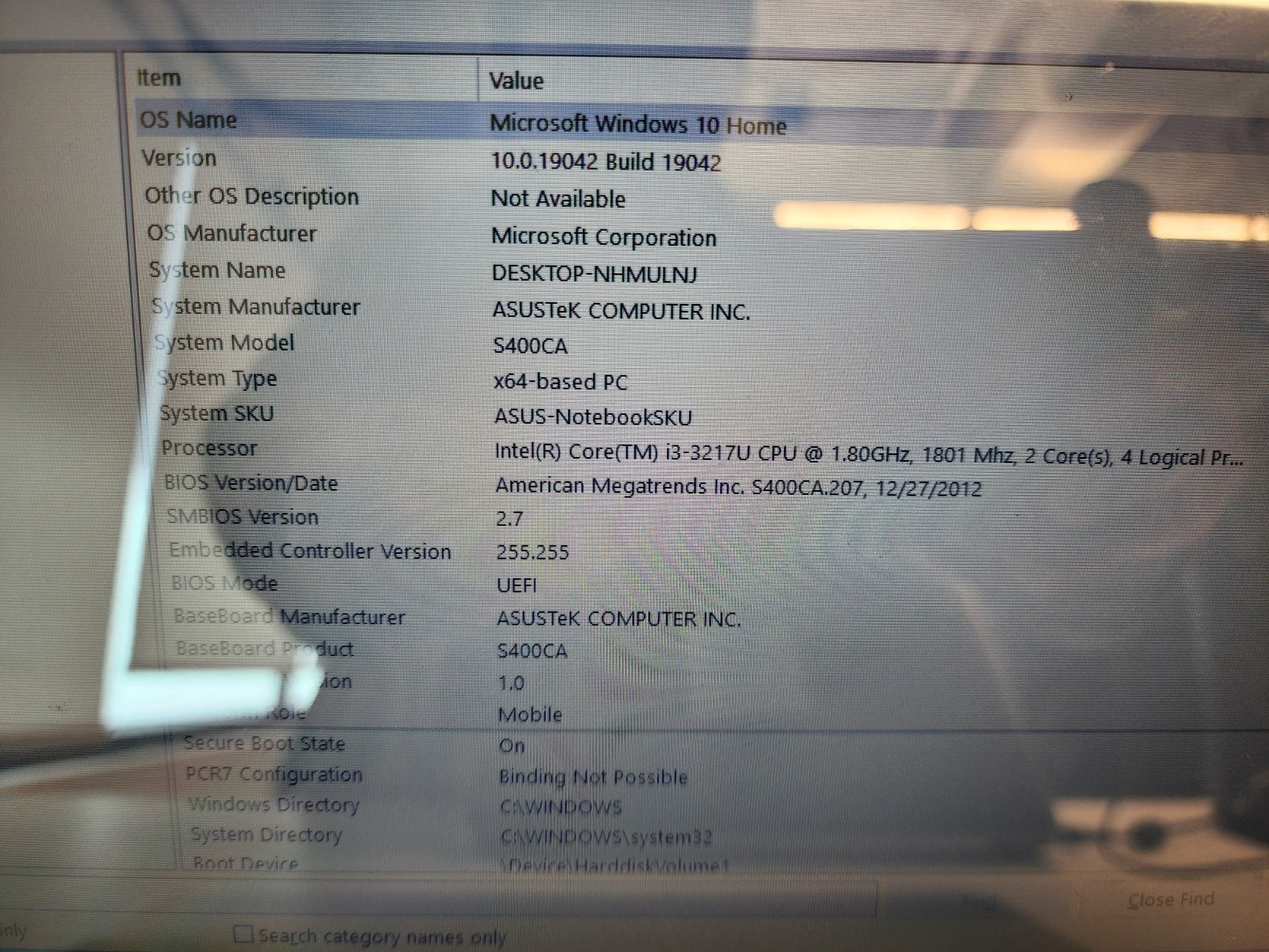 asus s400ca i3-3217u@1.80ghz 4gb Ram 500gb Hdd 24gb Ssd Touchscreen Win10 READ!