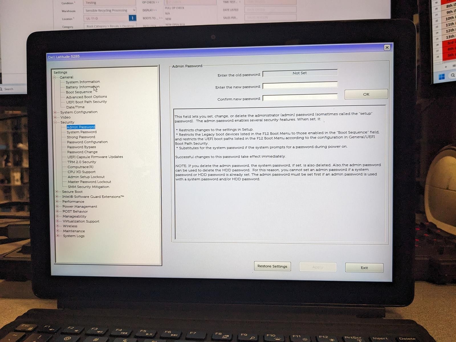 DELL LATITUDE 5285 I5-7300U @ 2.6GHz, 8GB RAM, NO HDD/OS
