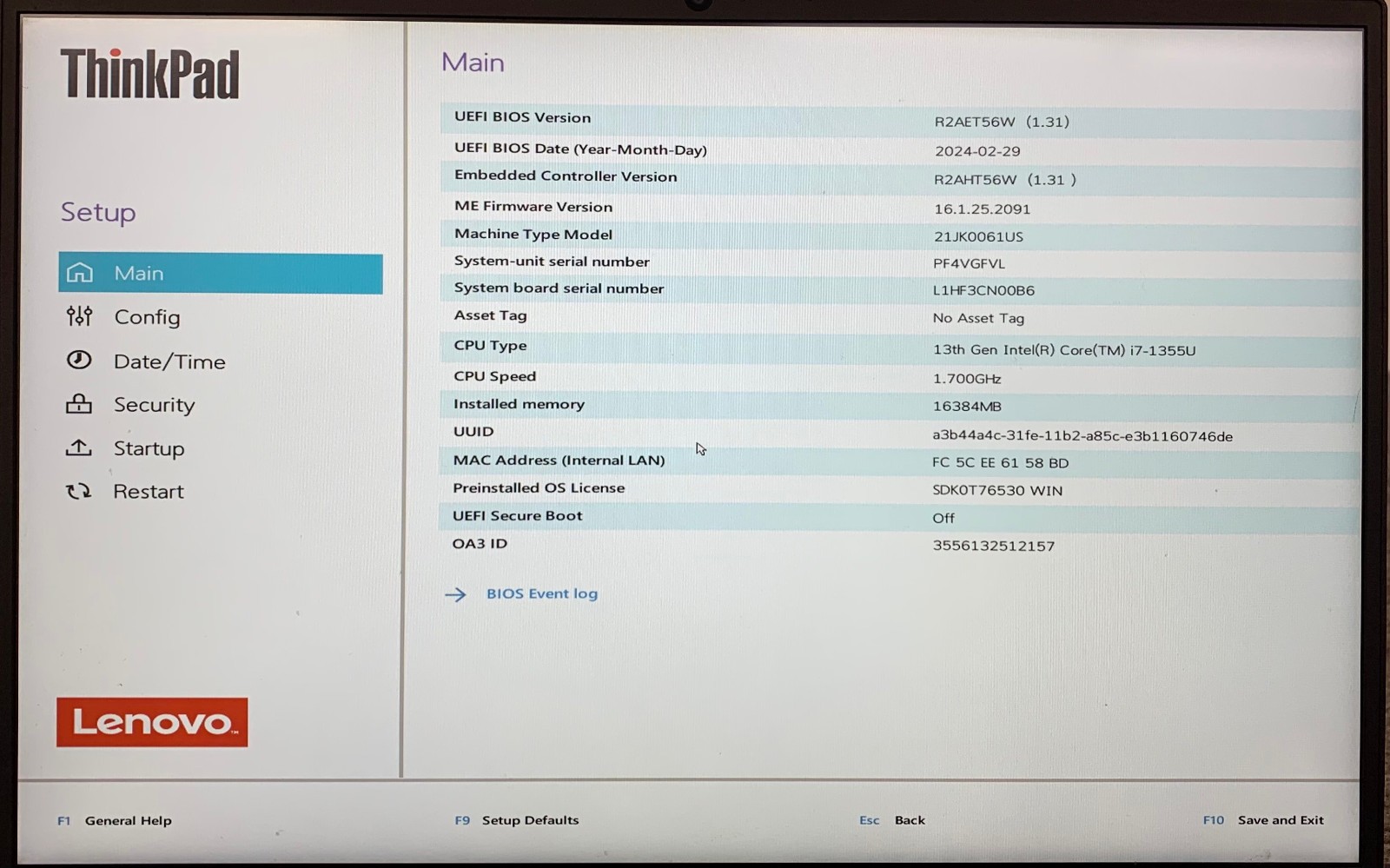 Lenovo ThinkPad E14 Gen 5 14″ i7-1355U 16GB RAM 512GB NVMe, Remote Managed