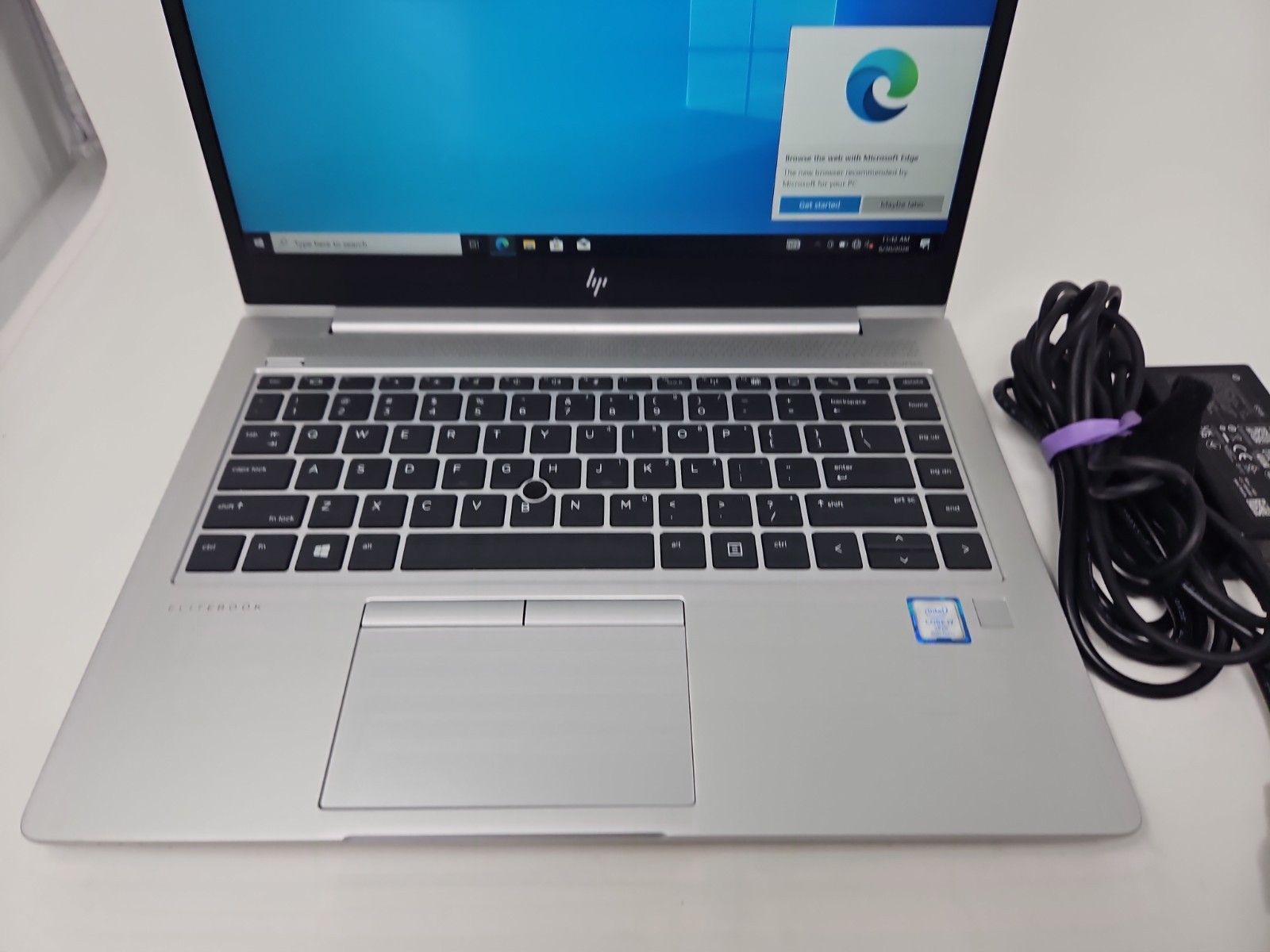 HP EliteBook 840 G6 14″ Laptop – i7-8665U 8GB RAM 250gb SSD Windows 10 Ac Adapte