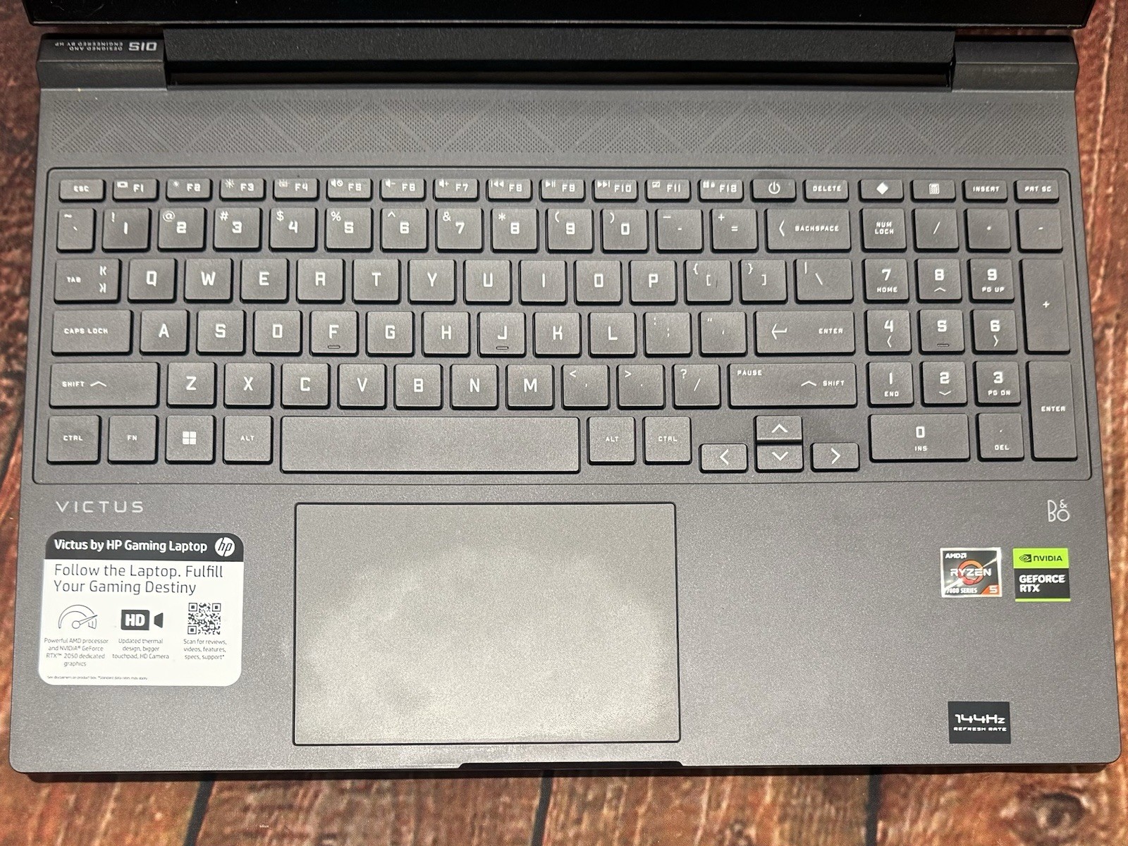 HP Victus 15-fb1013dx / R5 7535 CPU / 8GB RAM / 512GB SSD / RTX 2050 GPU