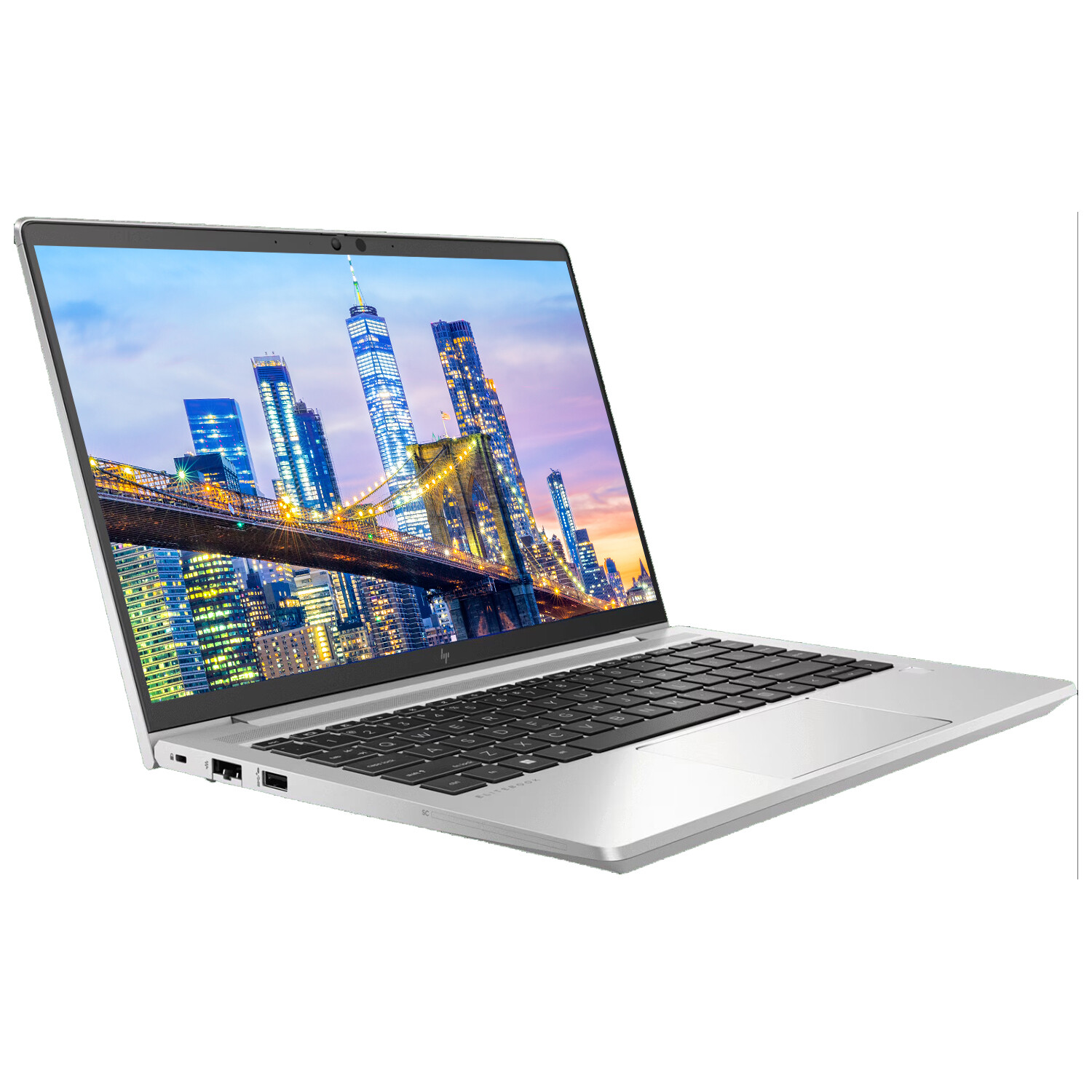 HP EliteBook 640 G10 14″ i5, 16GB RAM Notebook with 2 x EliteDisplay 24″ Monitor