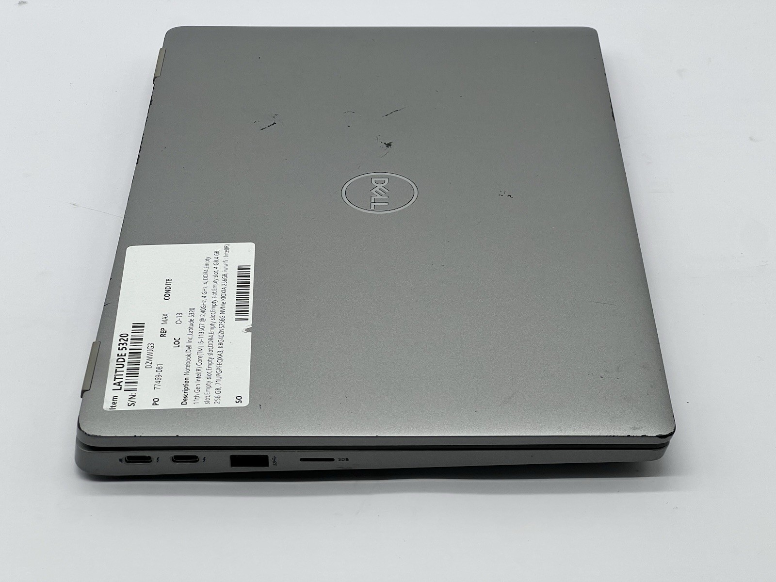 Dell Latitude 5320, i5-1135G7, @ 2.40GHz, 8GB RAM, 256GB NVMe-No OS/Charger