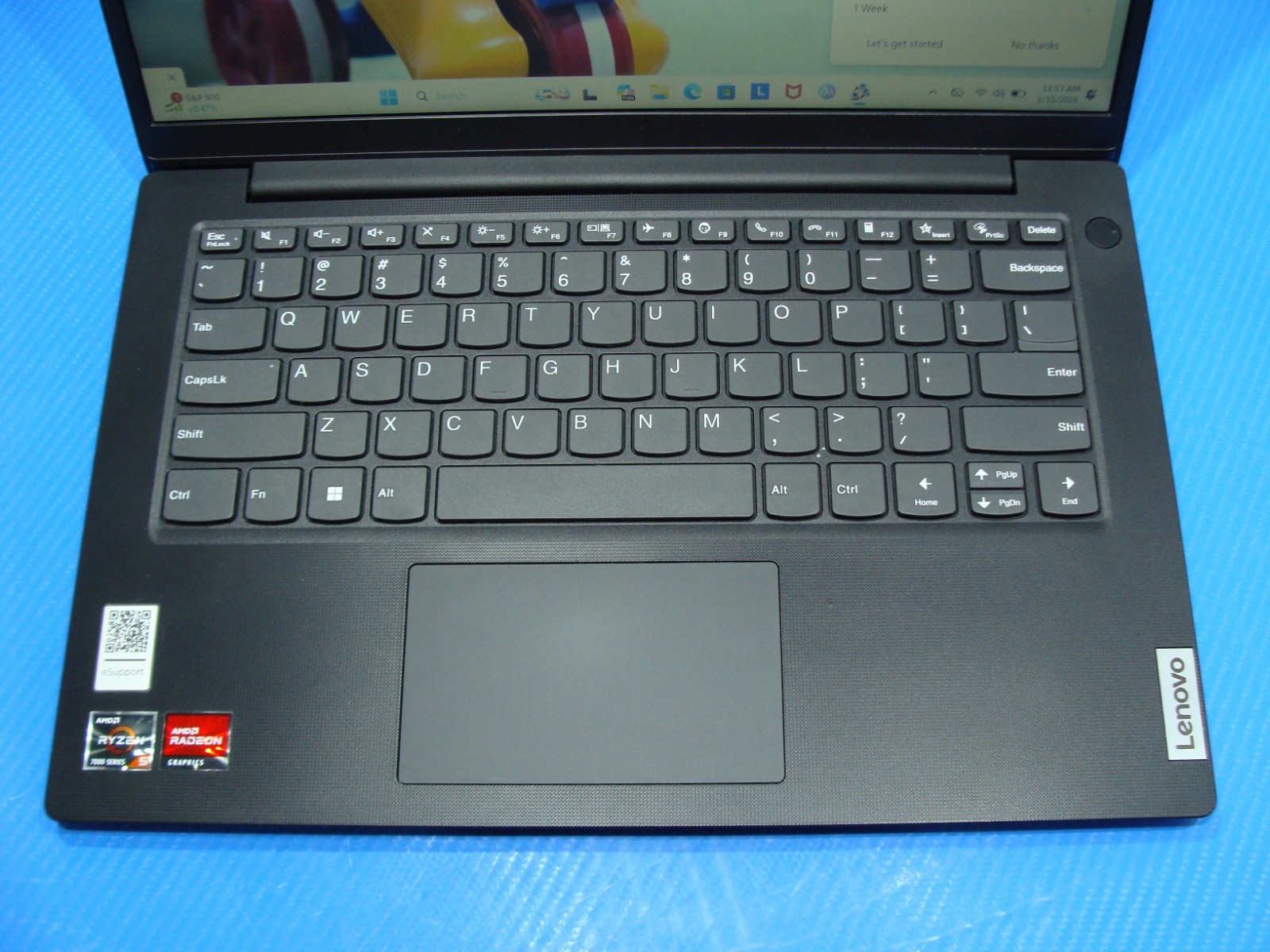 Lenovo V14 G4 AMN 14″FHD Ryzen 5 7th 2.8GHz 8GB 256GB SSD Win 11Pro 99t +PA