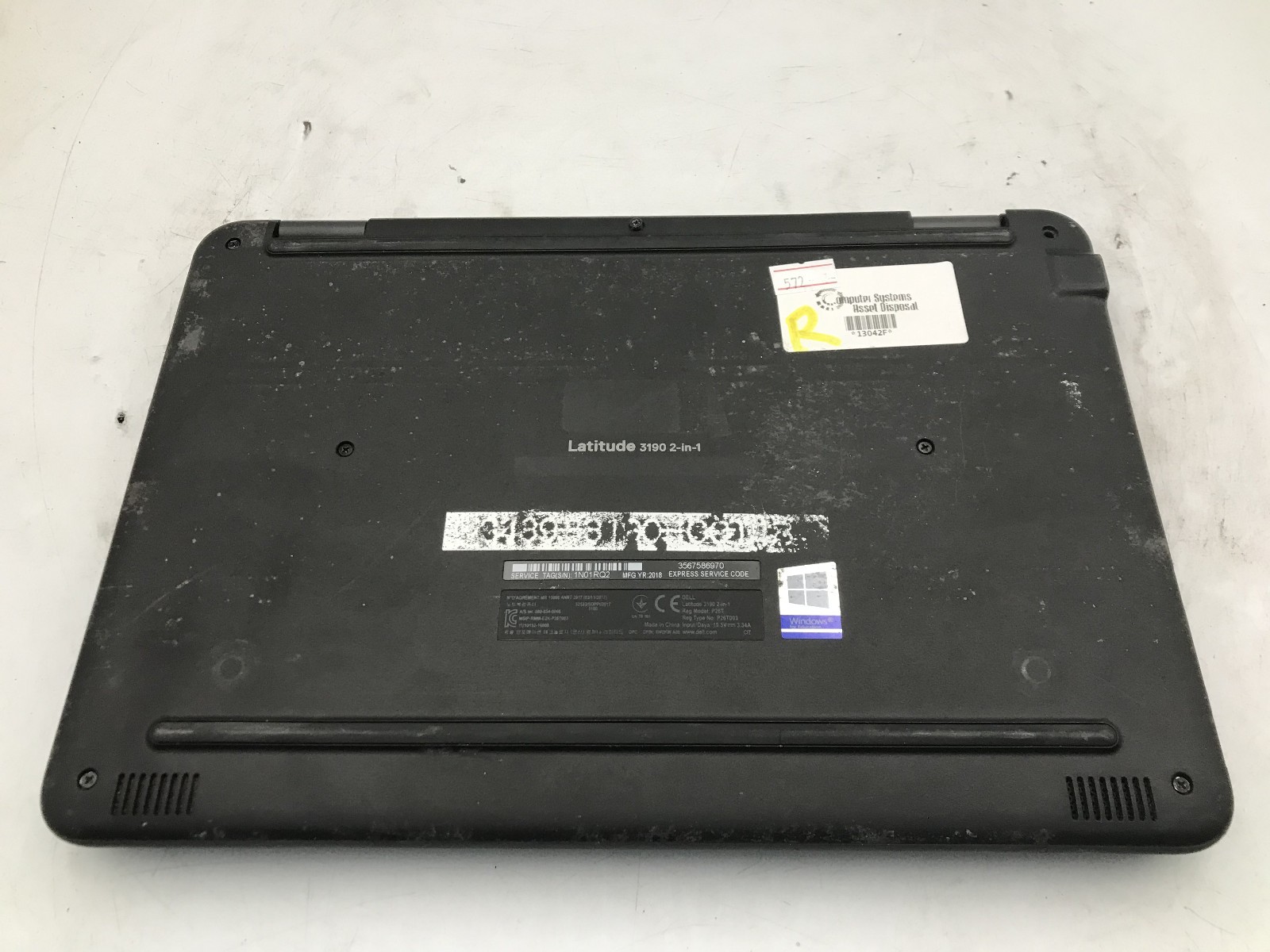 DELL LATITUDE 3190 -BOOTS TO BIOS- INTEL PENTIUM SILVER N5000 – 4GB RAM -READ-BB