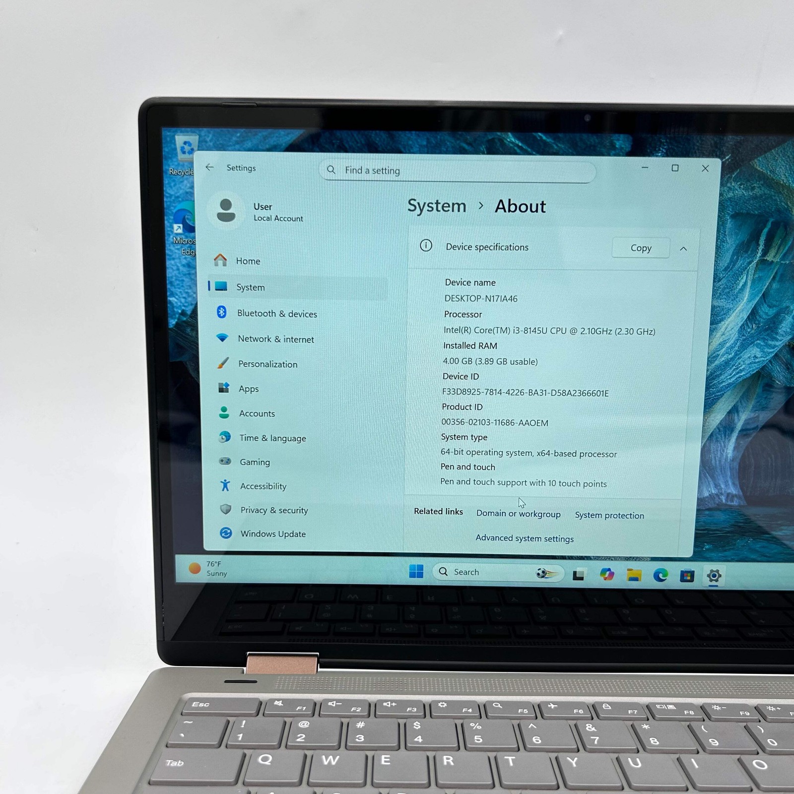 Onn Laptop 100002434 13.3″ i3-8145U 2.1GHz 4GB RAM 128GB SSD