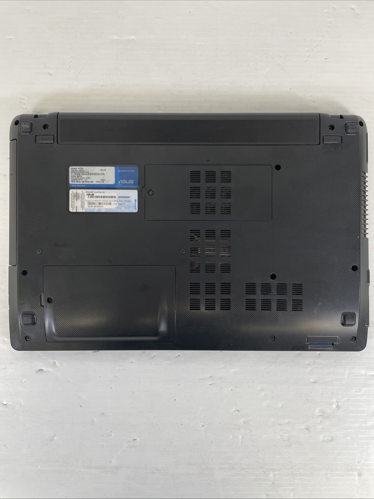 ASUS K53U Laptop AMD E-350 1.6GHz 8GB RAM 250GB HDD 15.6″ Windows 7