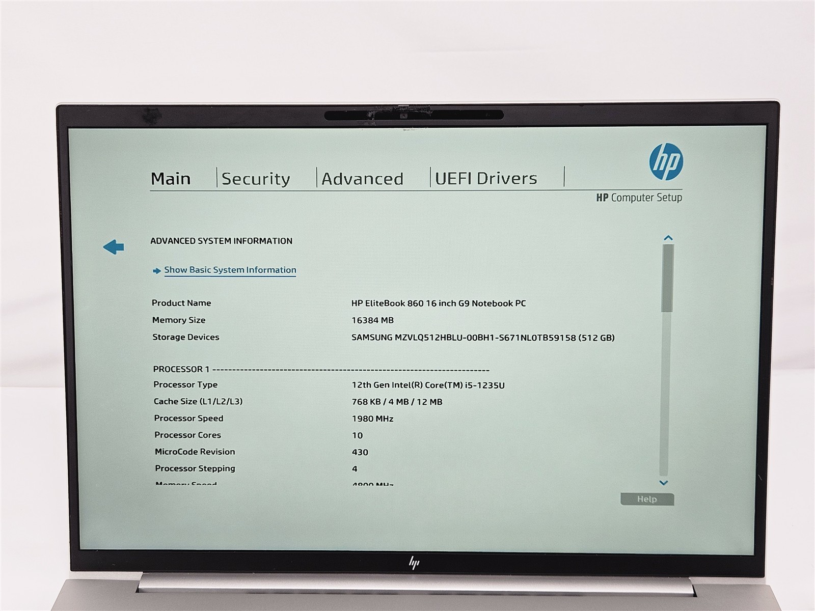 HP EliteBook 860 G9 i5-1235U 16GB 512GB SSD 16″ Pro Notebook