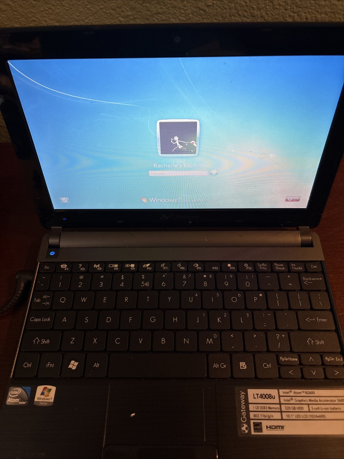 Gateway 10.1″ Netbook-Intel -Windows 7-Office LOCKED