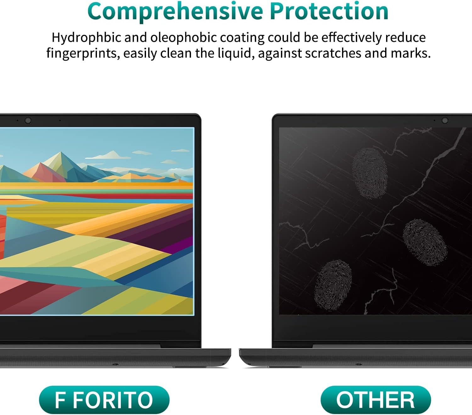 2-Pack 13.3 inch 16:9 Anti Blue Light Laptop Screen Protector, Anti Glare & Anti
