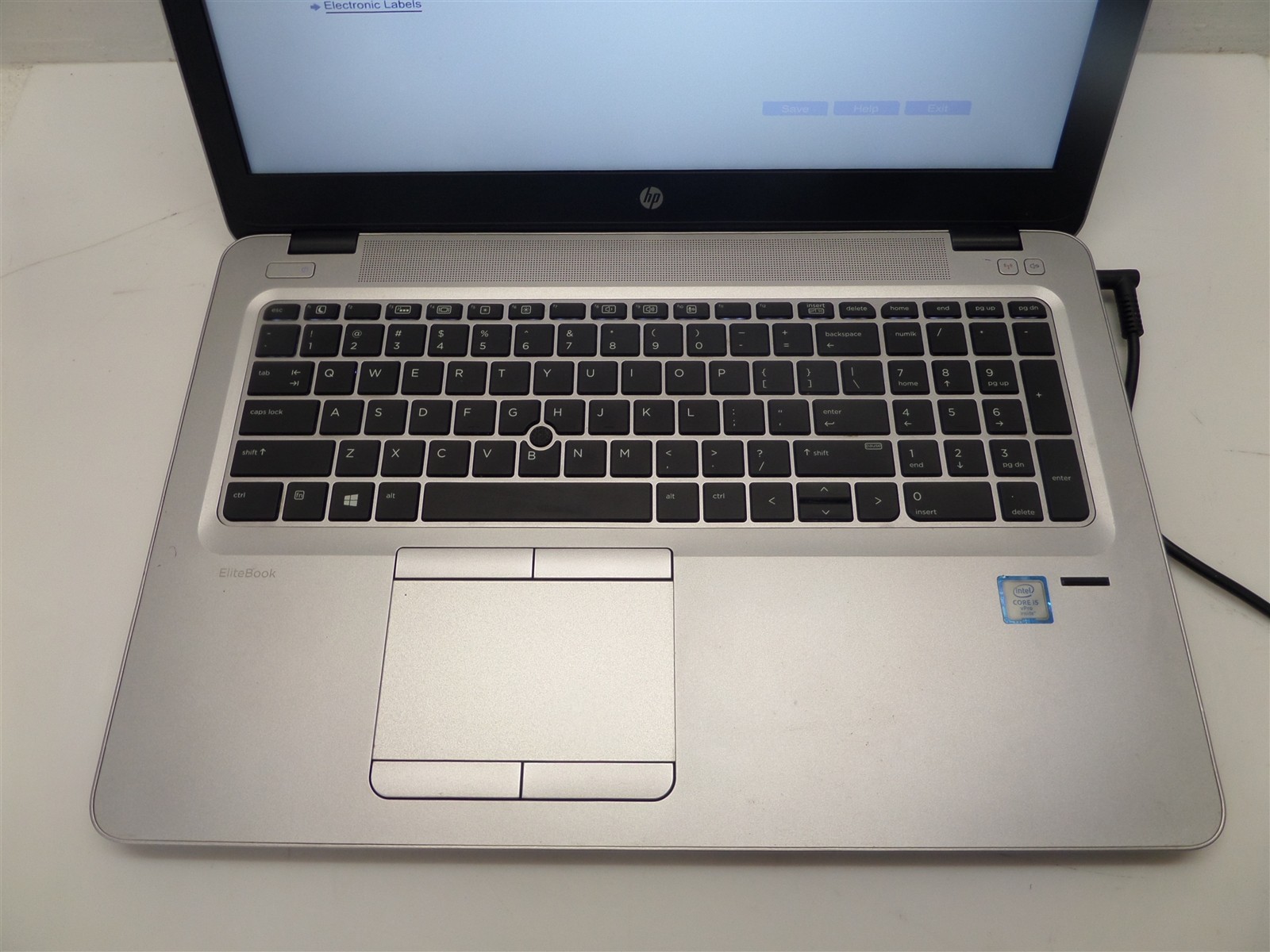 HP EliteBook 850 G3 15.6″ w/ i5-6300U 2.4GHz CPU 8GB RAM – No HDD/OS, Bad Batt.