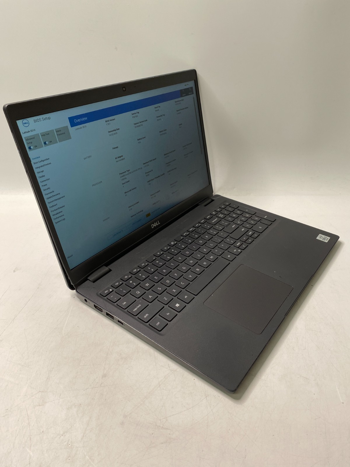 Dell Latitude 3510 15.6″ i5-10210U 4GB DDR4 No OS/SSD – Broken Corner PARTS