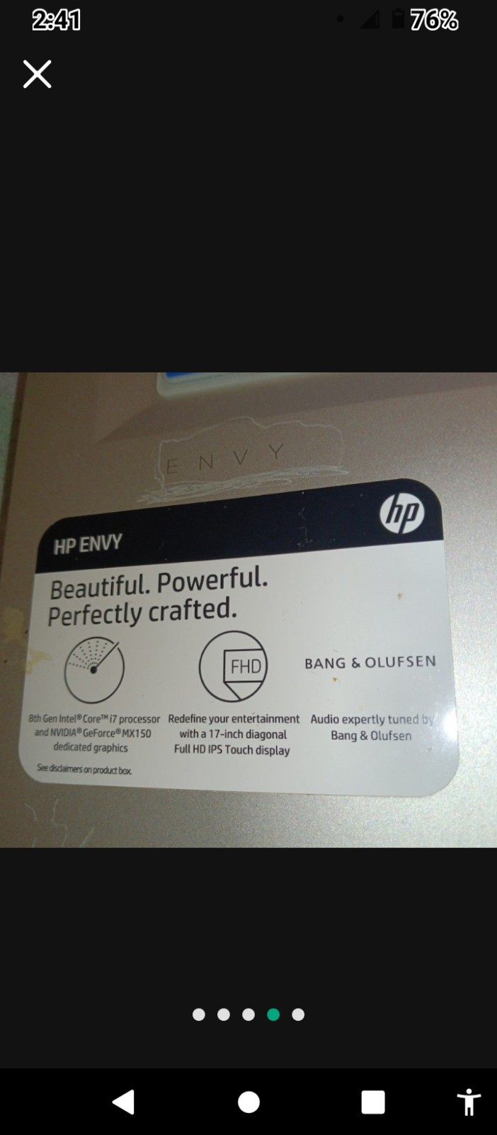 HP Envy 17.3″ Laptop Intel Core I7, 12GB 1TB
