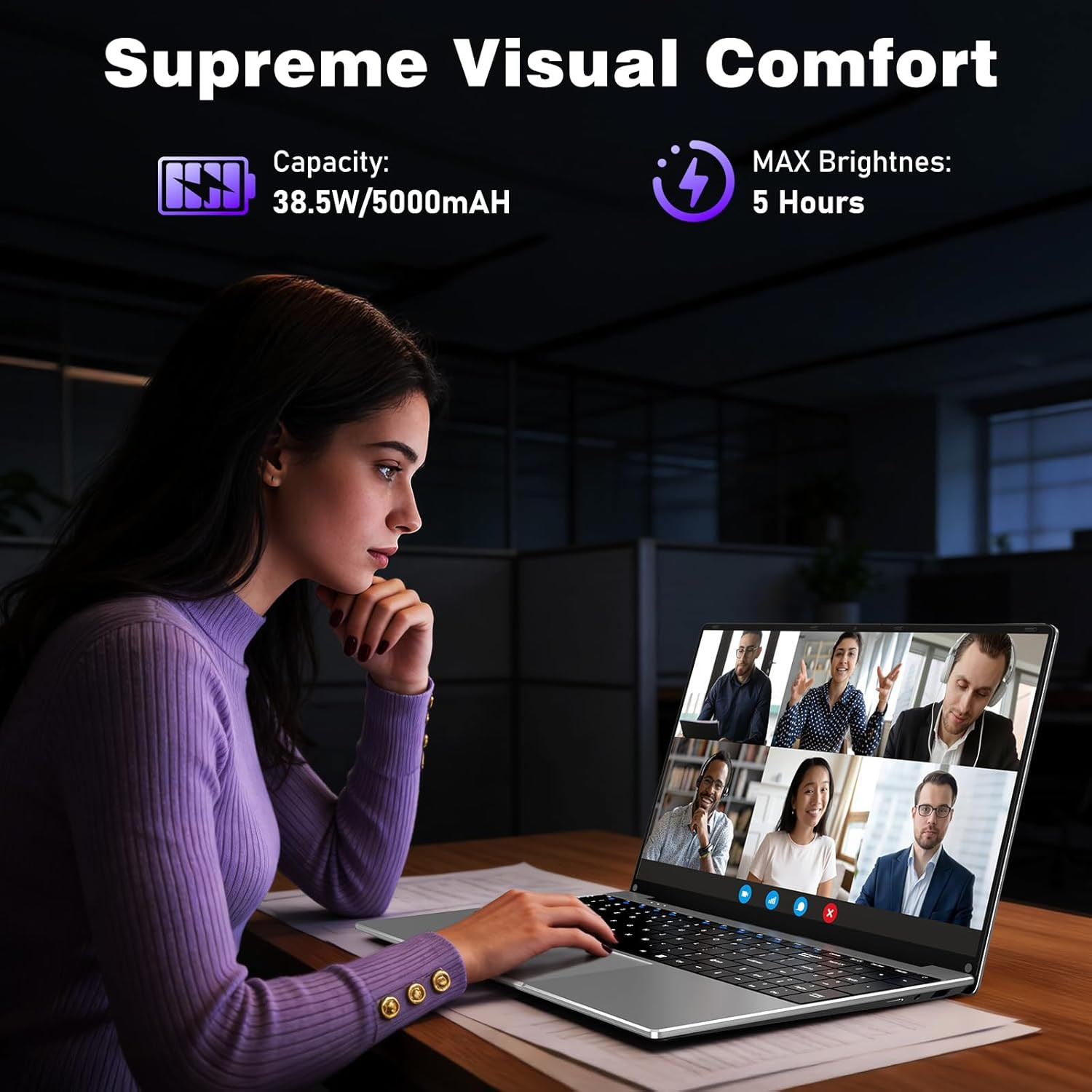 NIAKUN Laptop Computer 2026, 15.6 Inch Lap Top PC Window 11 Pro, 8GB RAM 256GB S