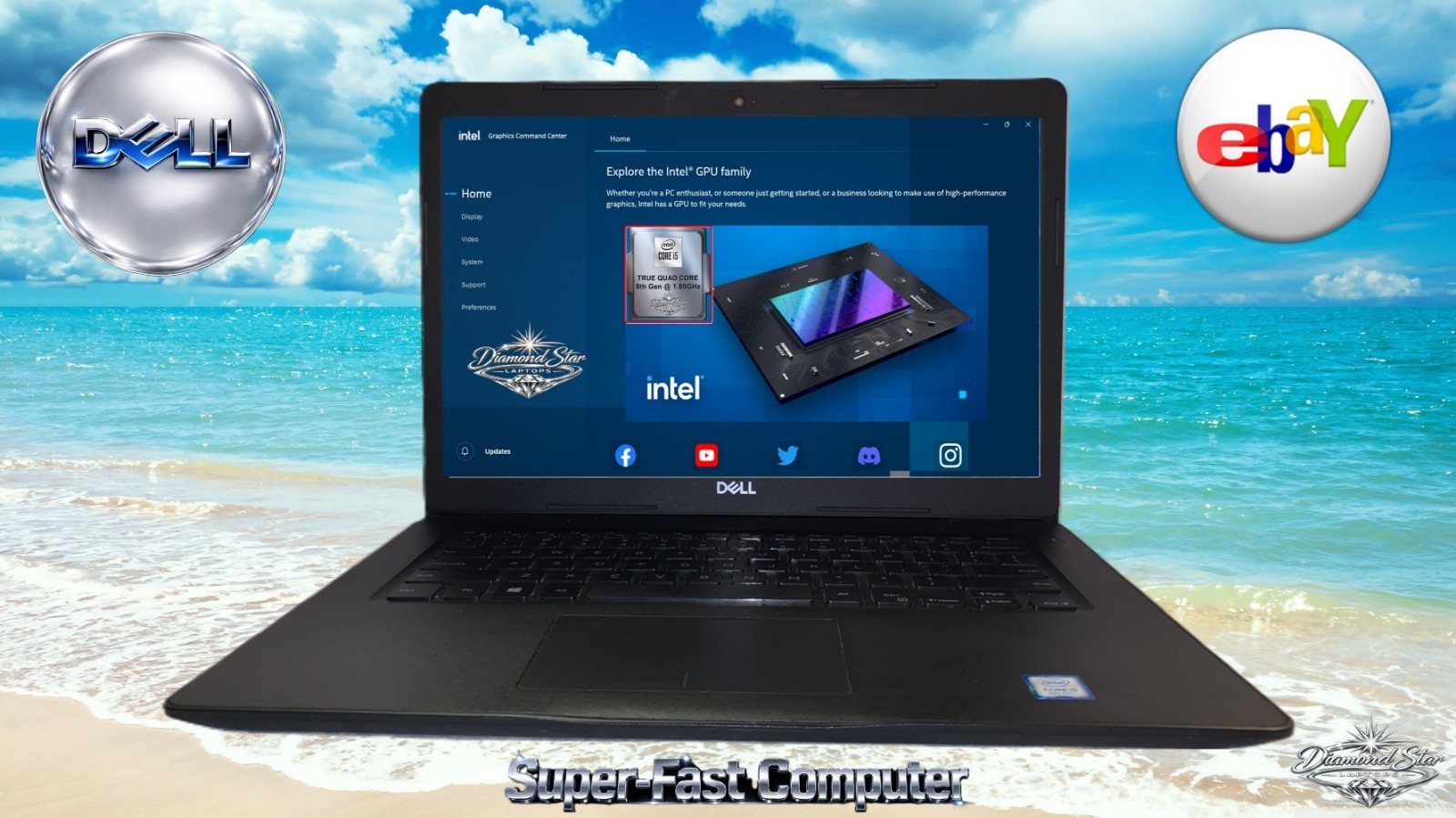 Dell Latitude 3490 QUAD Core i5@1.80GHz x 4 16GB 256GB SSD Windows 11 Fast
