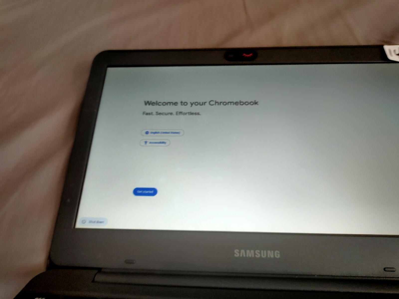 samsung notebook xe501c13 chrome good battery no charger point on screen C Pho