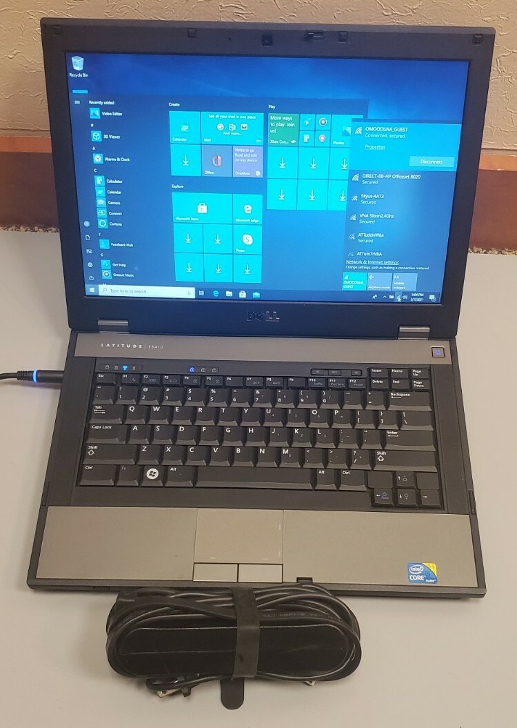 Dell Latitude E5410 Core i5 M520 14″ 2.40GHz 4GB RAM 320GB HDD WEBCAM WIN 10