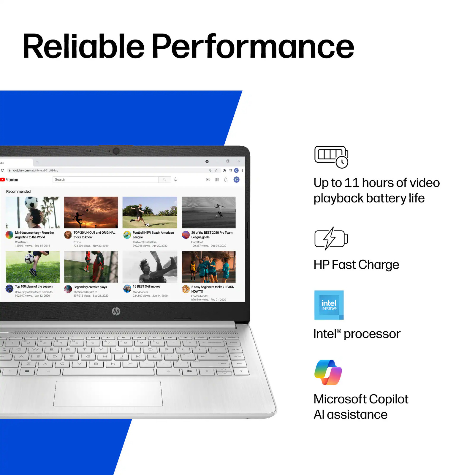 HP – 14″ Laptop – Intel N150 Processor – 4GB Memory – 128GB UFS – Natural Silver