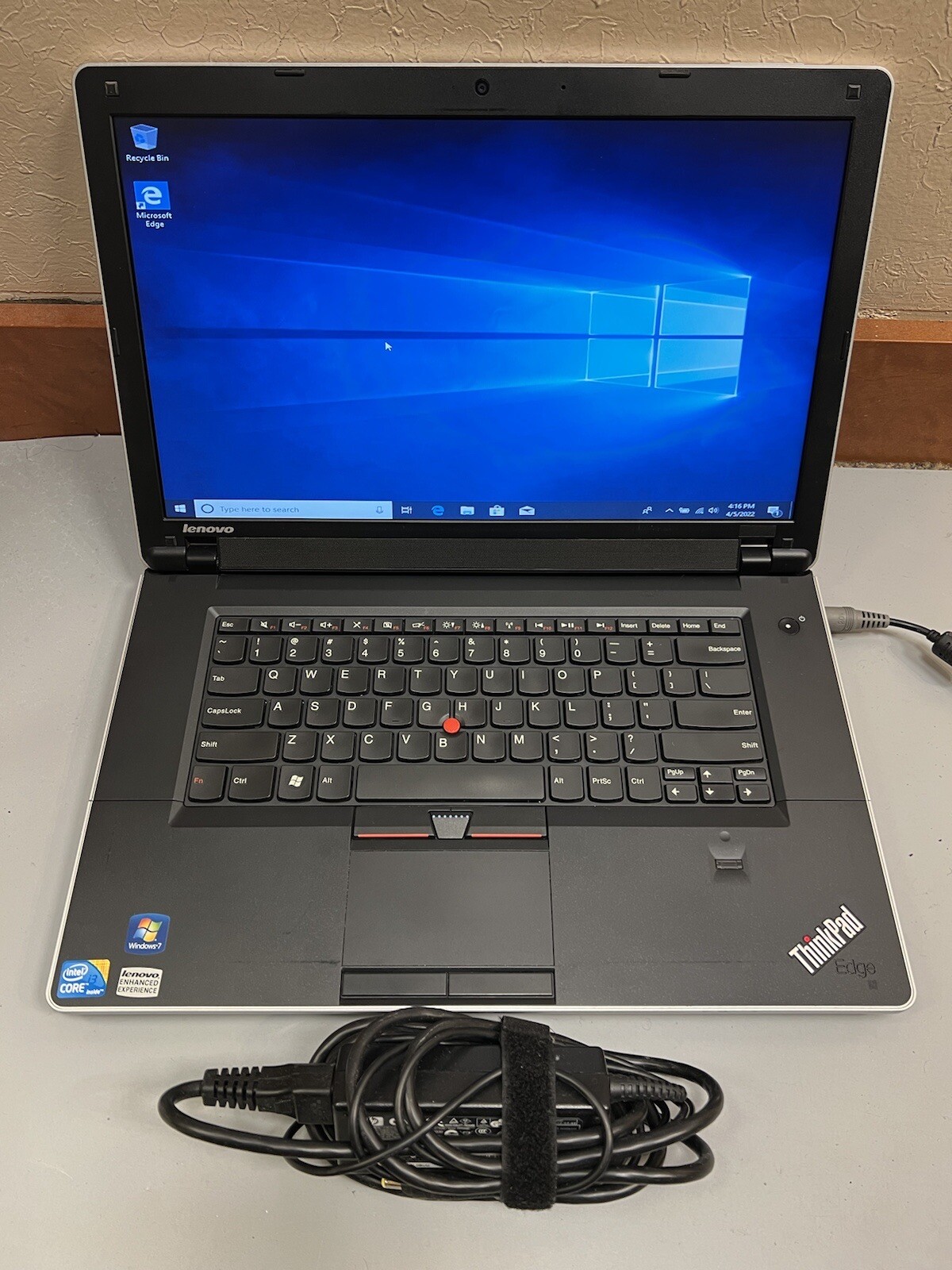 LENOVO THINKPAD EDGE 15 15.6″ Intel Core i3 M370 2.40GH 4GB RAM 500GB HDD WEBCAM