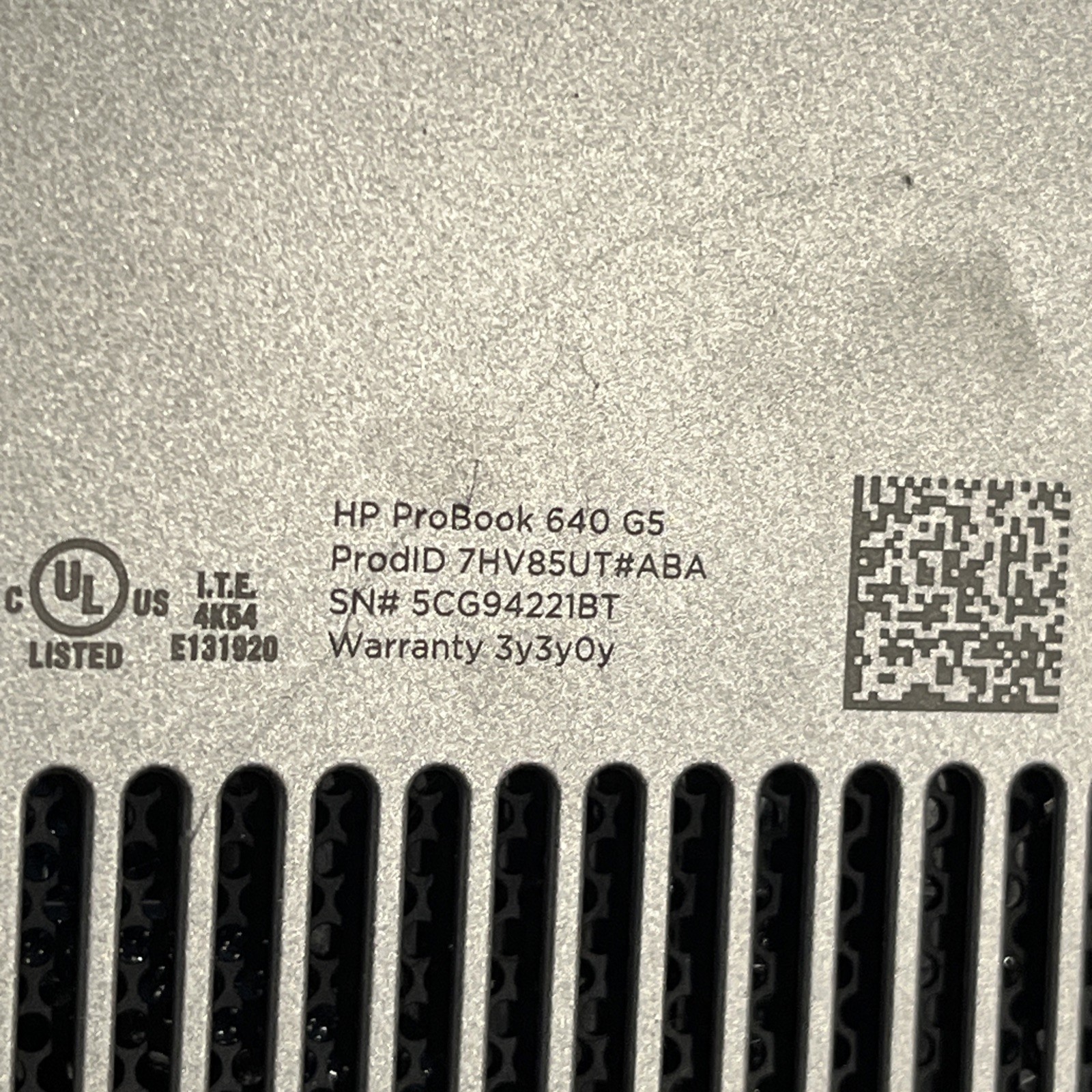 HP PROBOOK 640 G5 INTEL CORE I5-8365U 1.60GHZ 8GB RAM NO HD