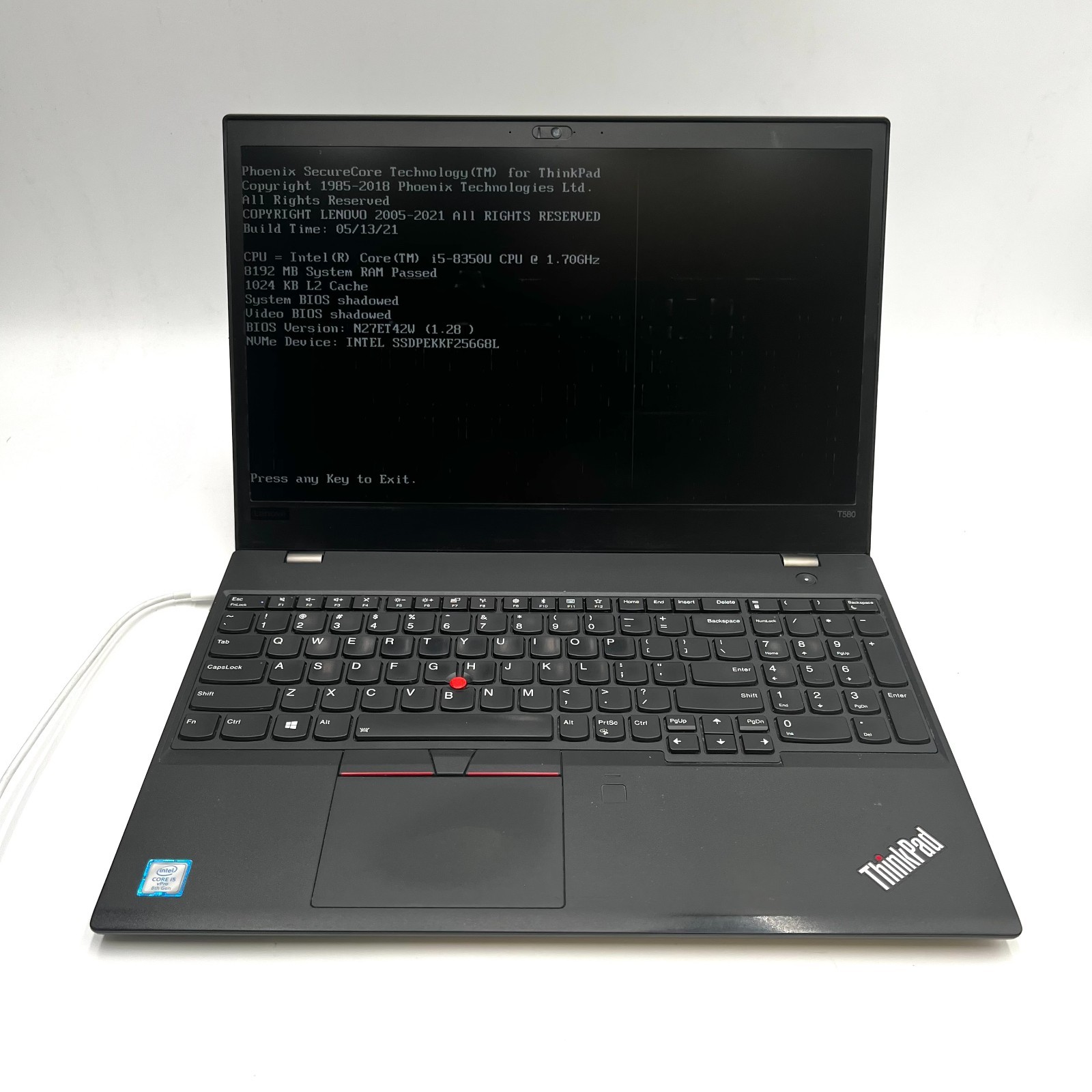 Lenovo ThinkPad 15” T580 i5-8350U 8GB RAM 256GB SSD No OS | USED *READ*