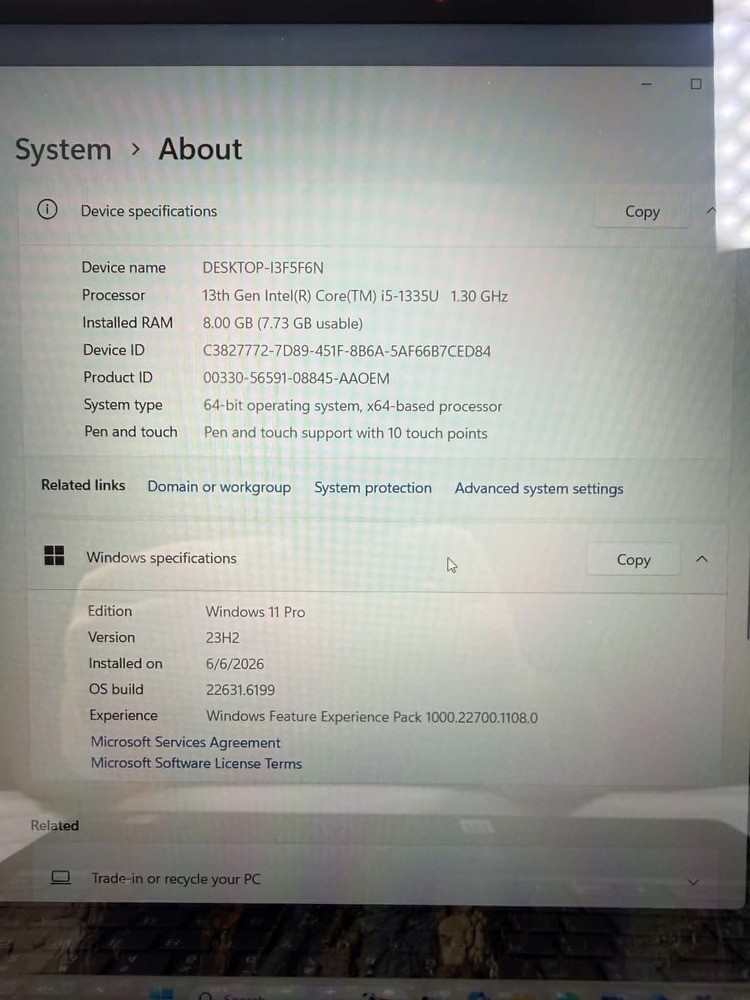 Lenovo Yoga 7i 2-in-1 14″ Laptop i5-1335U 8GB RAM 512GB SSD SPB-TS 367150