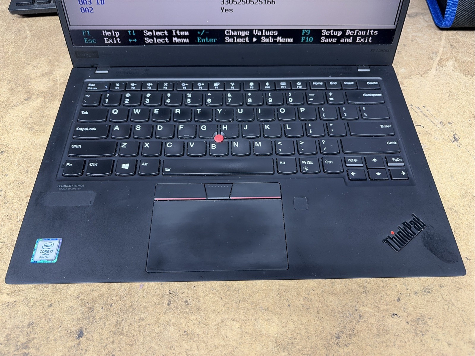 Lenovo X1 Carbon 7th Gen 14″ FHD i7-8665u 16GB RAM No OS/SSD