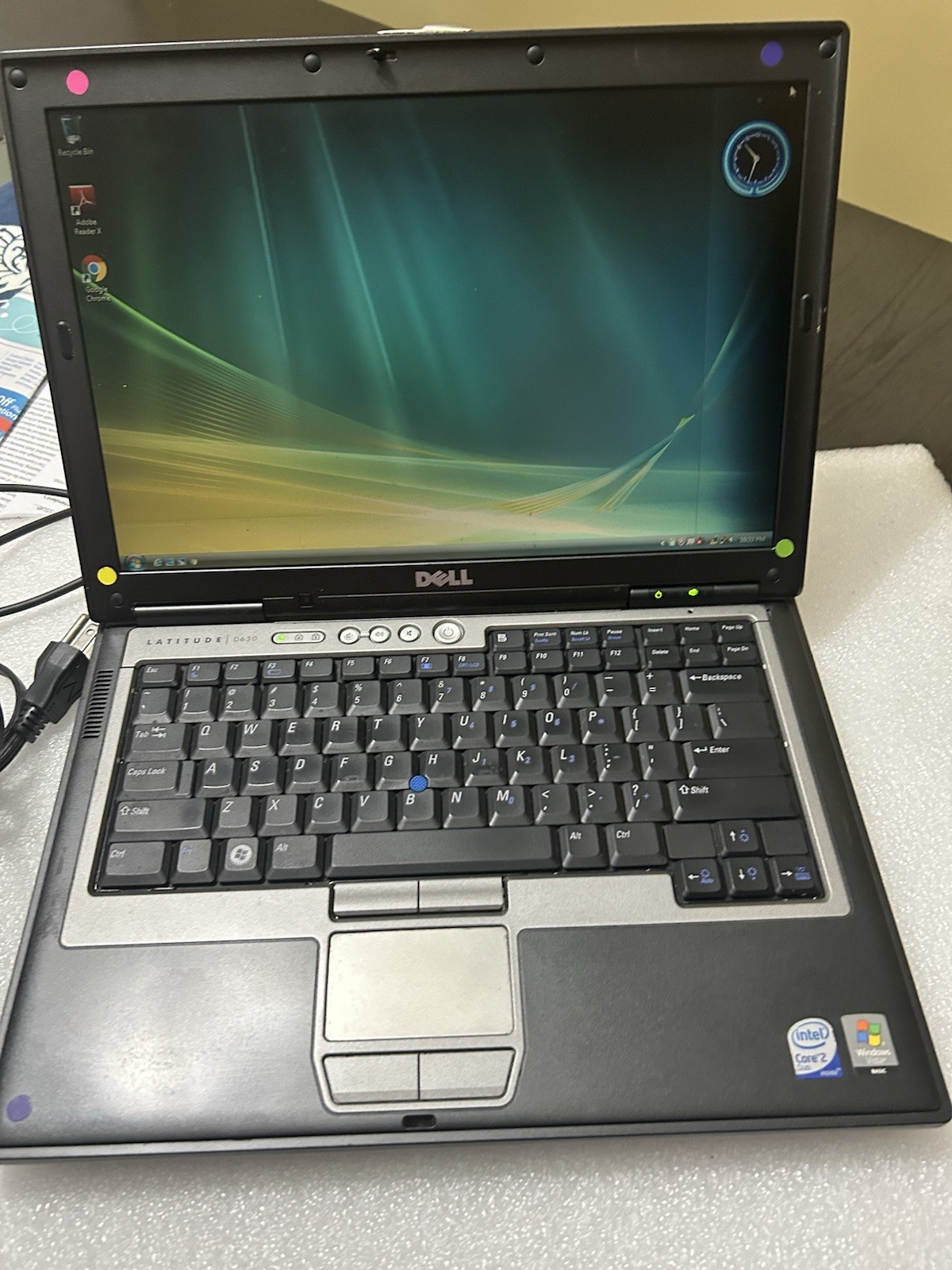 Dell Latitude D630 1GB RAM Laptop Windows Vista Business DVD/CD 14″ With Charger