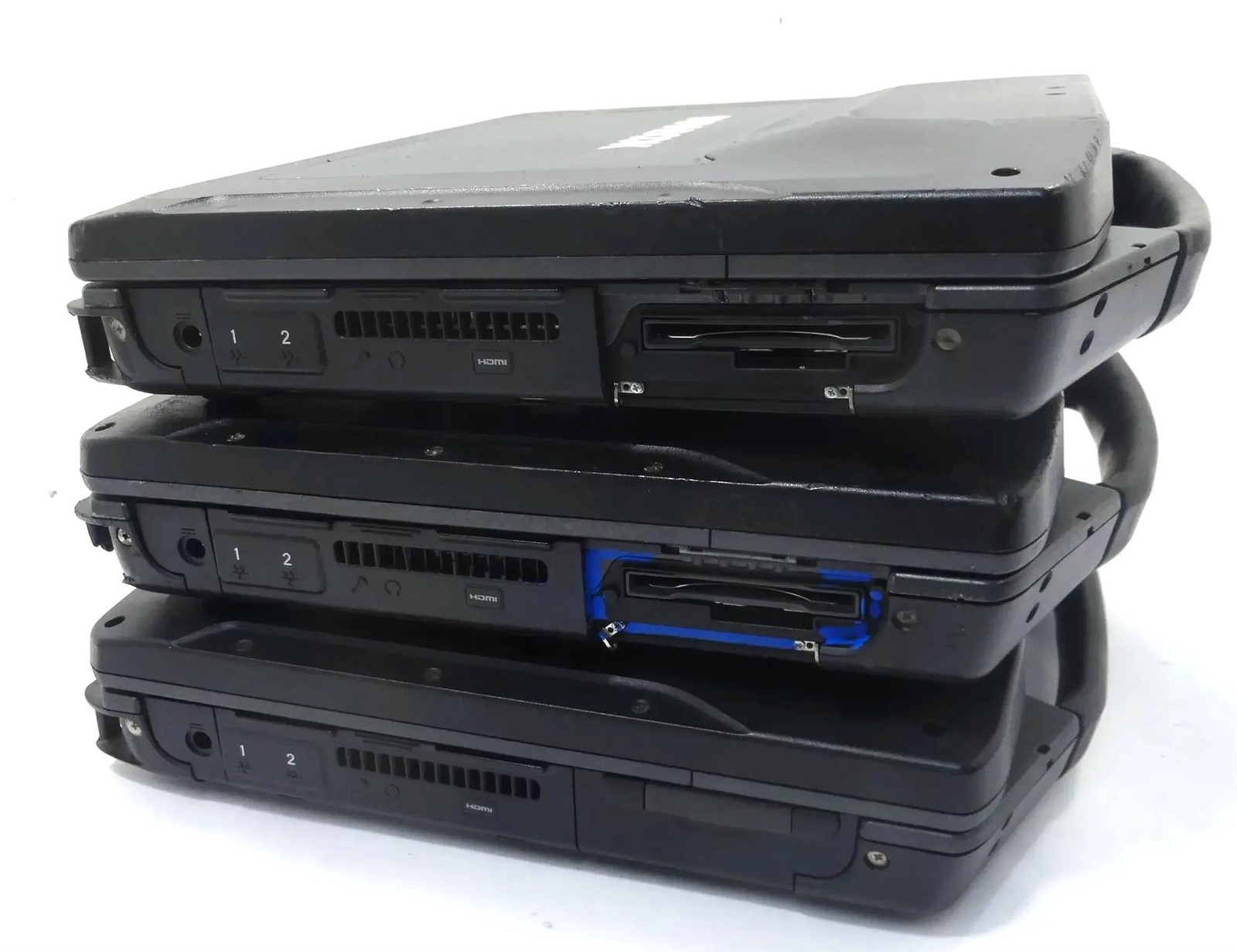 Lot of 3 Durabook R8300 Rugged Core i5-7200U 2.50GHz 4GB No HD Laptop