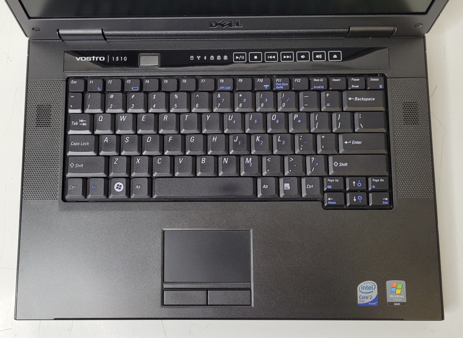 Vintage Dell Vostro 1510 Laptop Core 2 Duo T5670 1.8GHz 3GB RAM No HDD No Batt