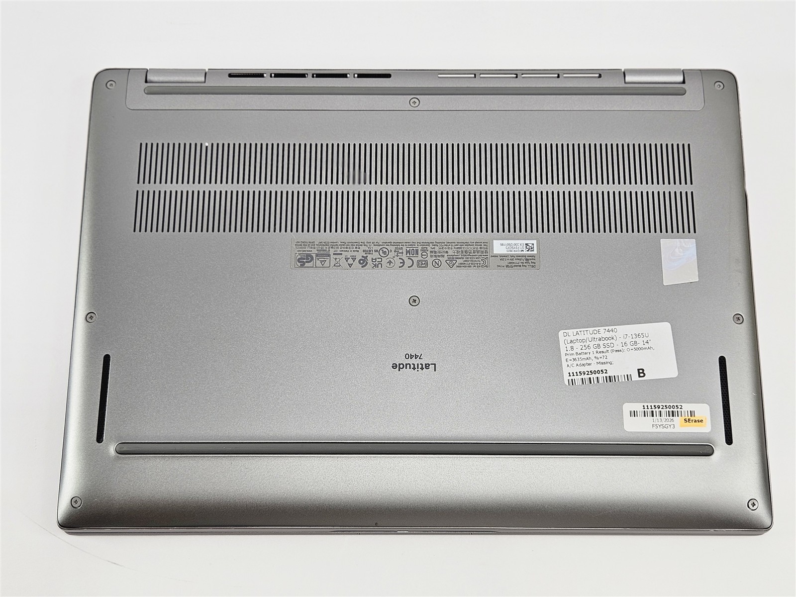 Dell Latitude 7440 Intel Core i7-1365U 16GB RAM 256GB SSD 14″ Grey Laptop