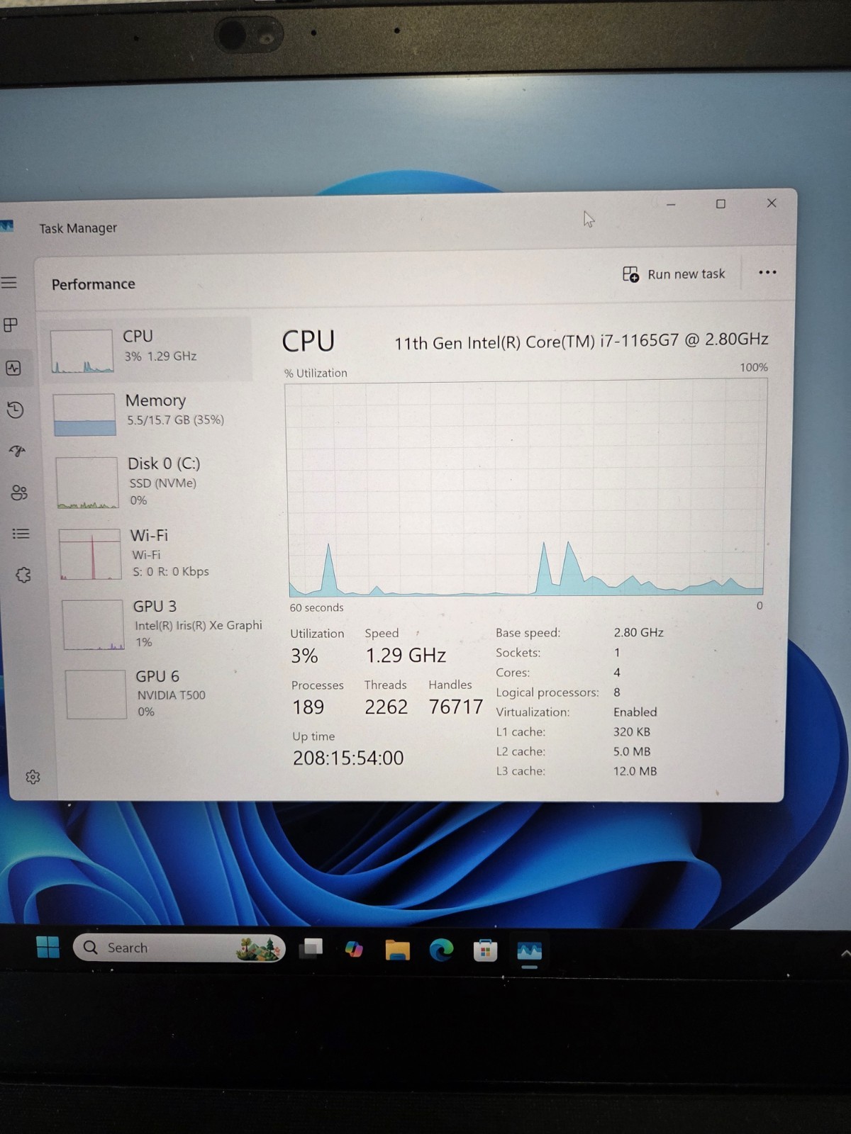 Lenovo ThinkPad P15s Gen2 i7-1185G7 @2.80GHz 16GB RAM 1TB SSD NVIDIA T500