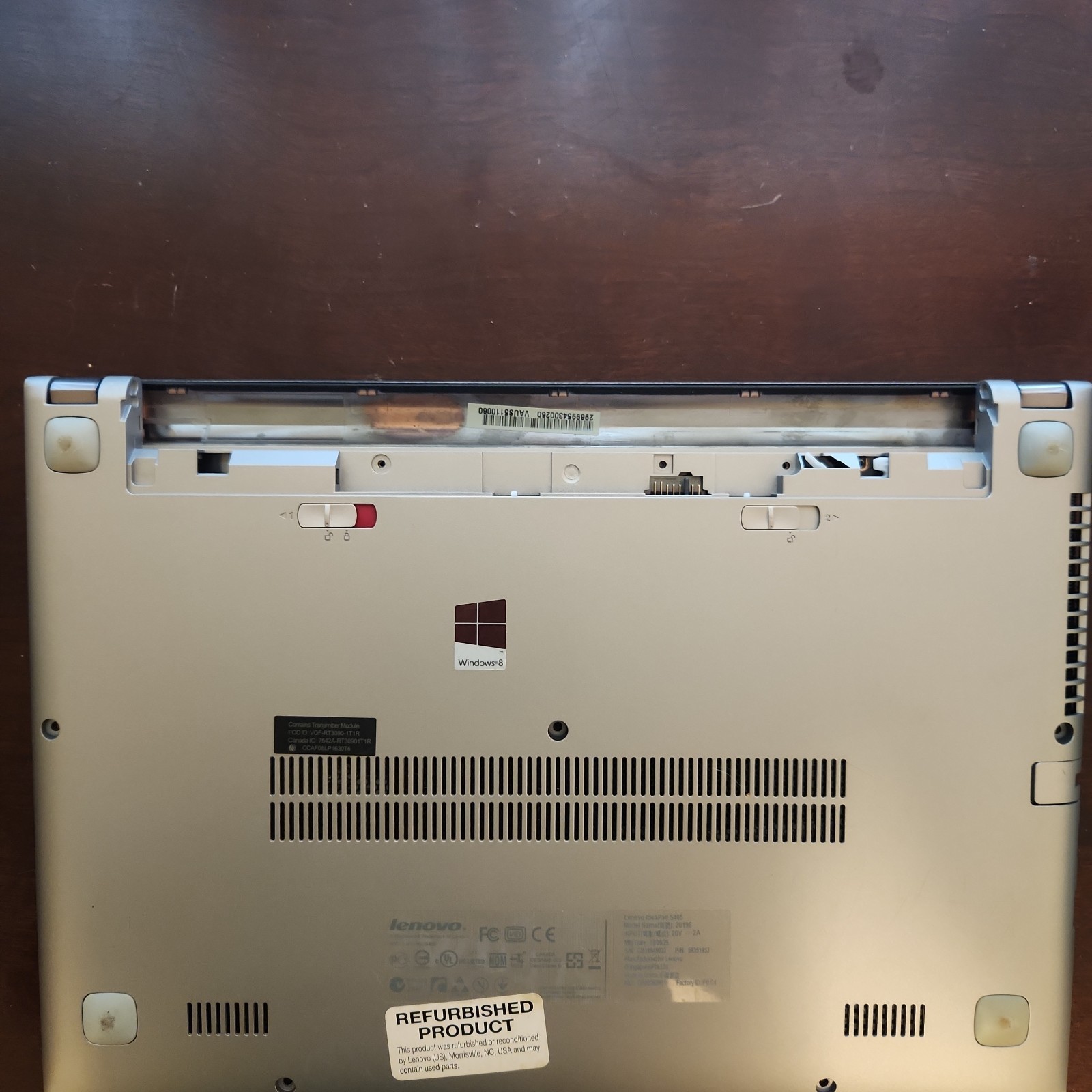 Lenovo Ideapad S405 Laptop. Parts/Repair. No Battery Or Power Cord.