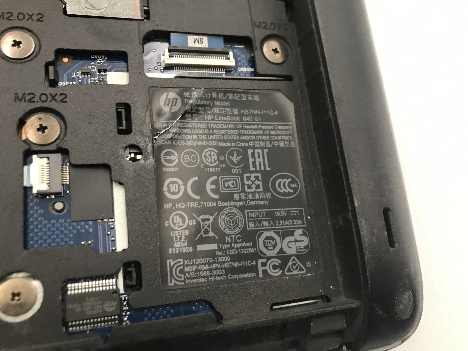 HP ELITEBOOK 840 G1 – FOR PARTS/CORE ONLY – INTEL I7 4600U – NO RAM – READ – BB!