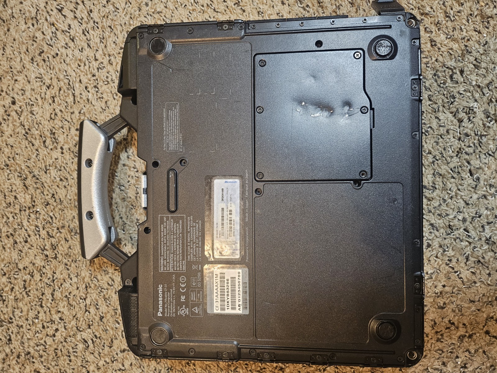 Panasonic ToughBook CF-31 Intel Core i5-M520 13″ 4gb ram works well no HDD