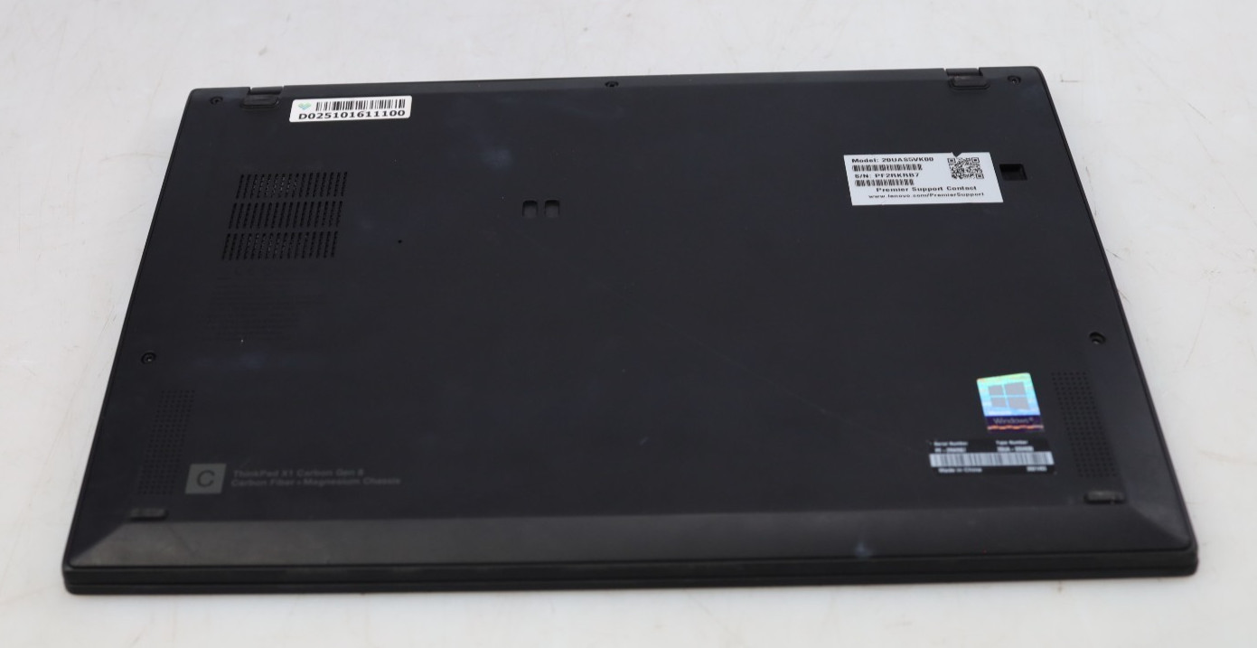 Lenovo ThinkPad X1 Carbon Gen 8 14″ Intel i7-10610U 16GB No HDD COA OS