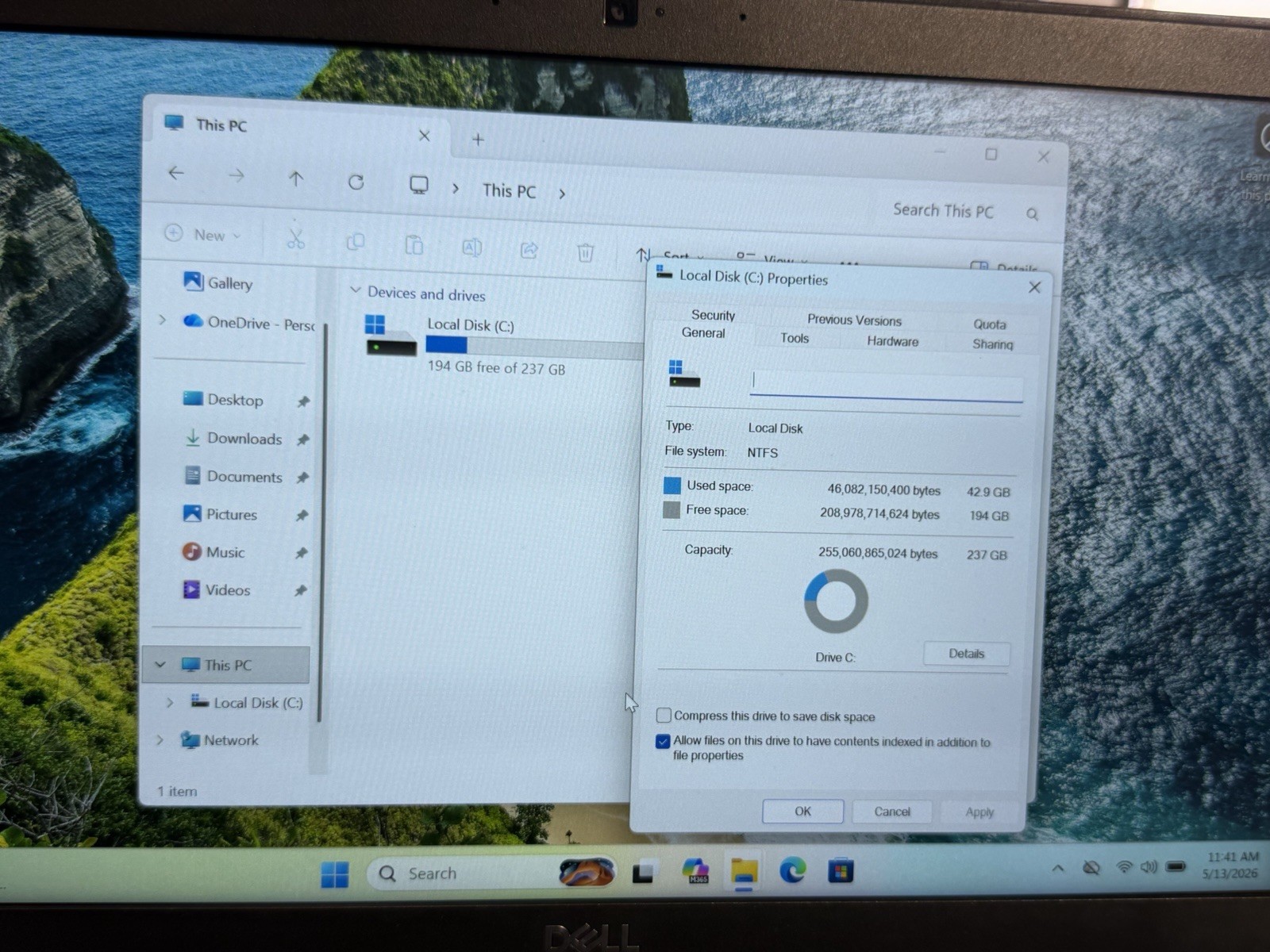 Dell Latitude 7490 Core I5-8350U 256GB SSD 8GB RAM Win11 Pro Laptop