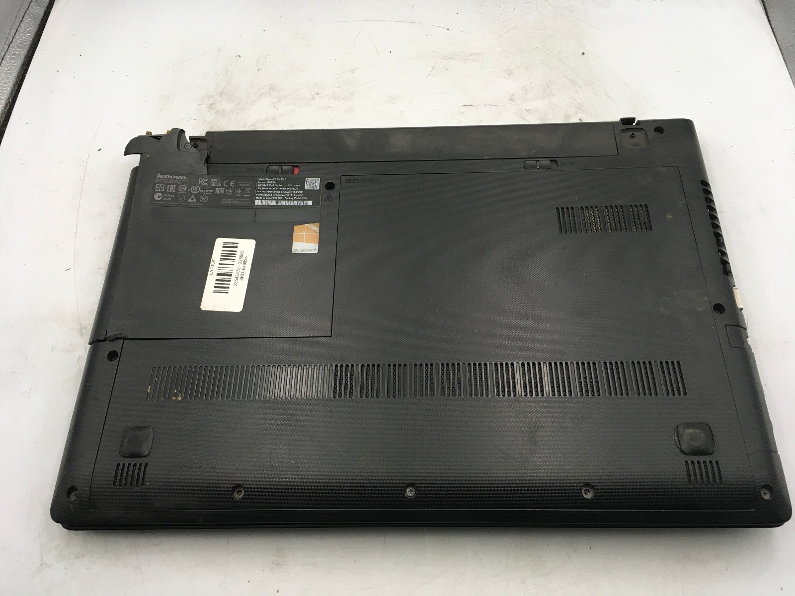 LENOVO G50-80 – FOR PARTS/REPAIR – INTEL I3 4TH GEN – NO RAM – NO OS – READ – BB