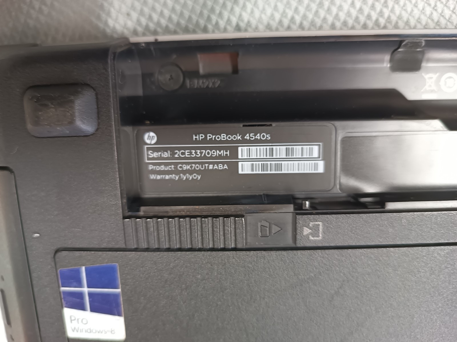 HP PROBOOK 4540S (HD Failure) INTEL I3 3110M 8GB RAM AS-IS!