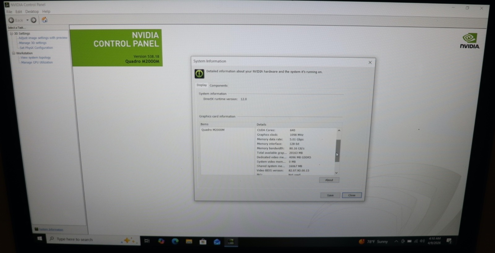 Lenovo ThinkPad P50|Intel Xeon @2.80 GHz|32GB RAM|256GB SSD|WIN10.Prof|NVIDIA