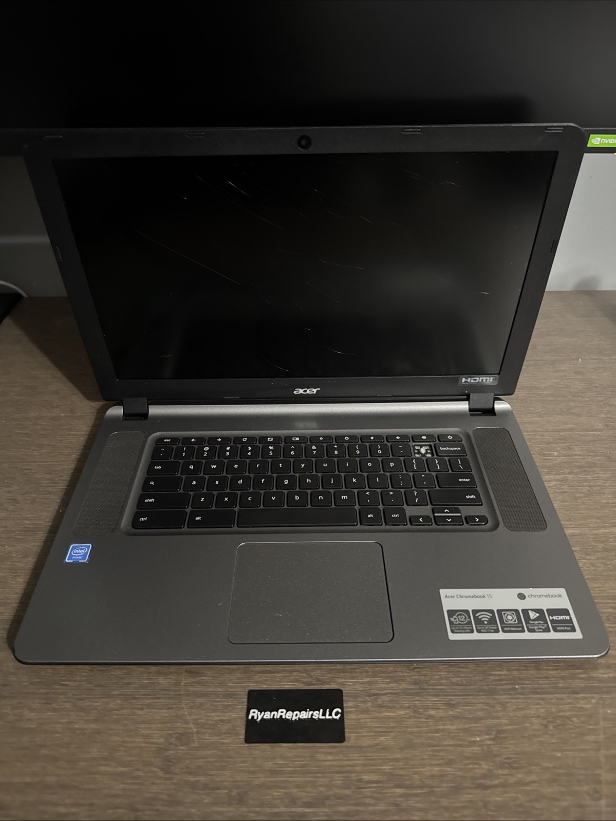 Acer Chromebook CB3-532-C3F7 15.6″ BROKEN SCREEN READ FOR PARTS