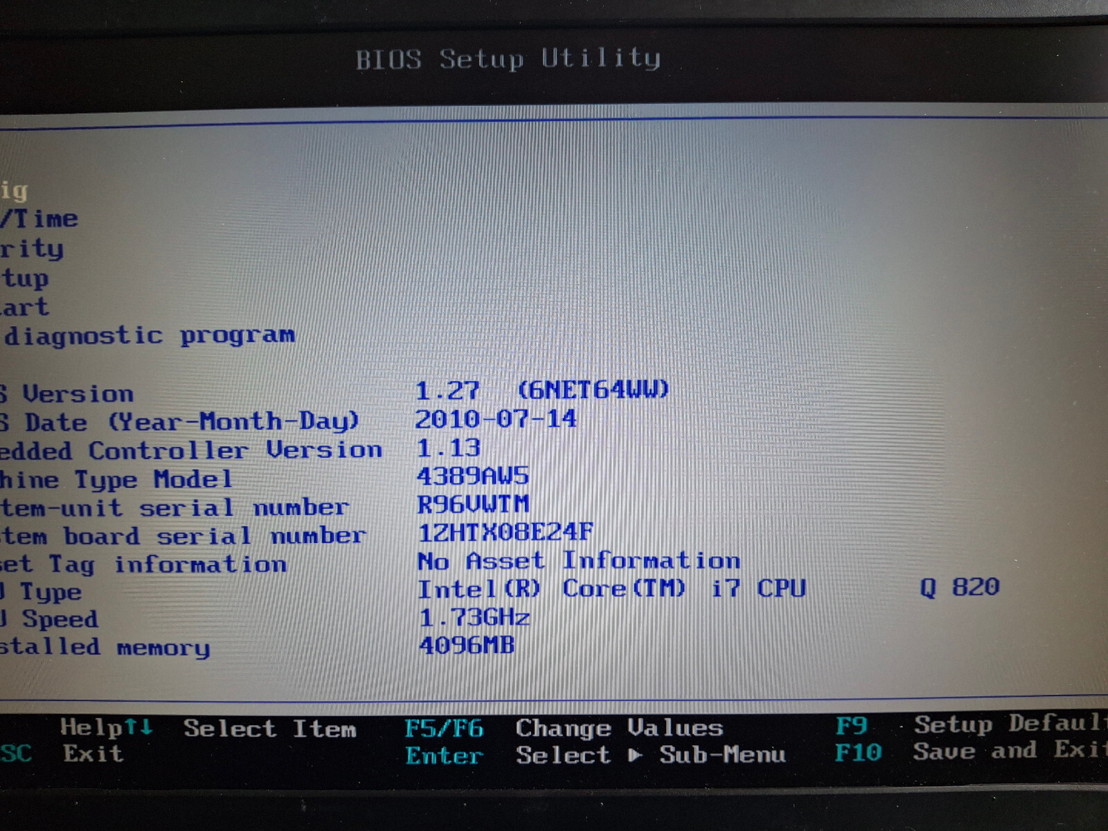 Lenovo ThinkPad W510 i7-820QM 1.73GHz 4GB RAM 120GB SSD Nvidia