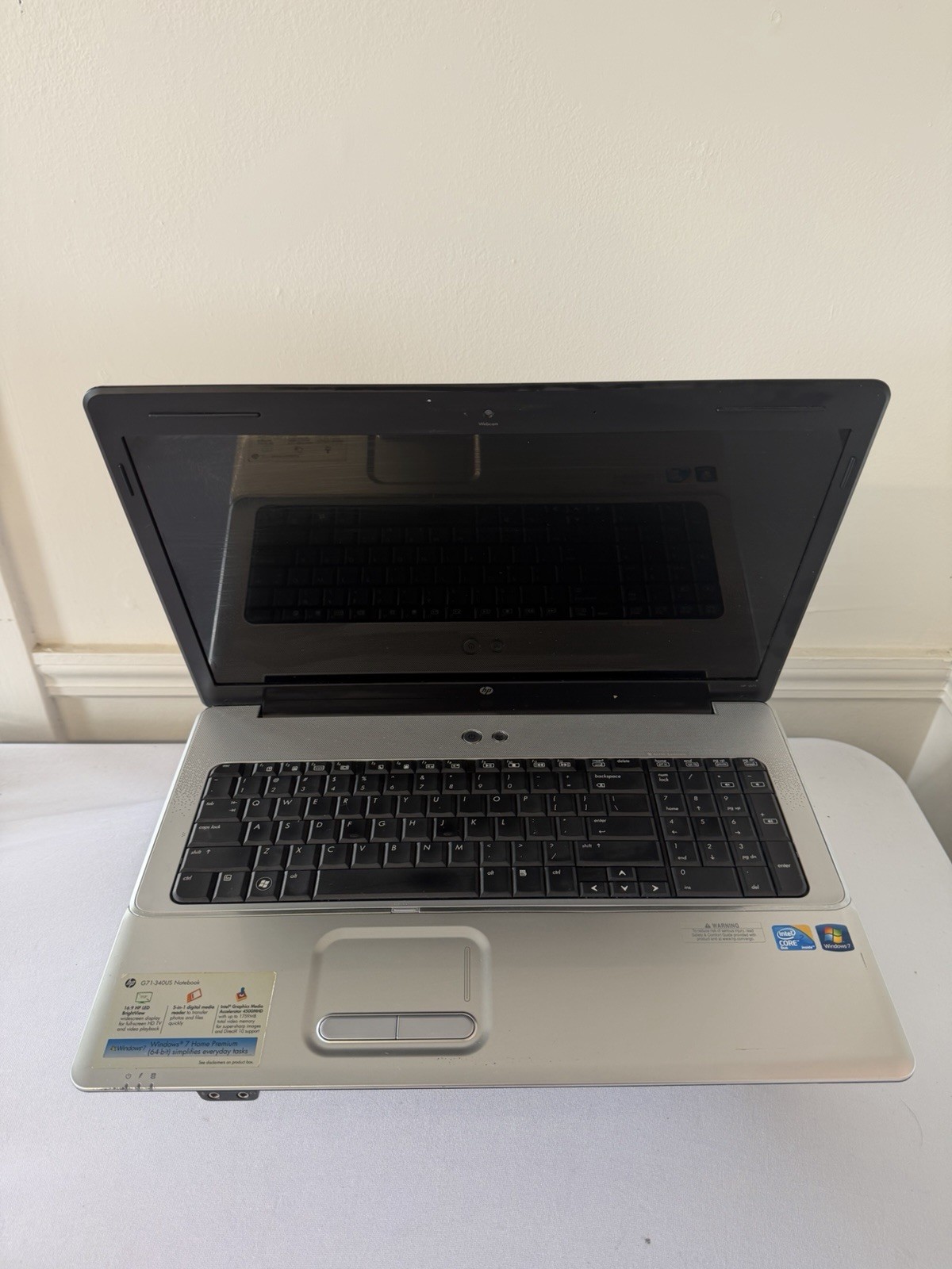 HP Notebook G71-34OUS Laptop – Intel Duo – RAM 4 GB – No Storage – Read Des