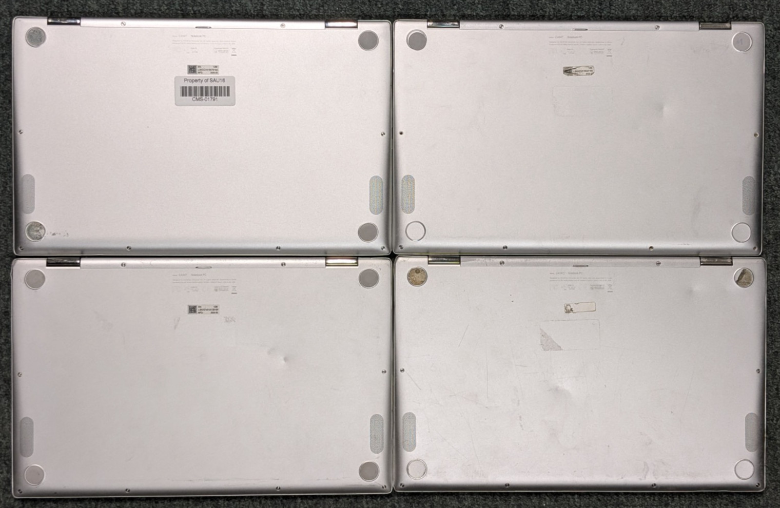 Lot of 12 Asus Chromebook C434T & C433T Intel M3-8100y 4/8GB RAM 64GB SOLD AS-IS