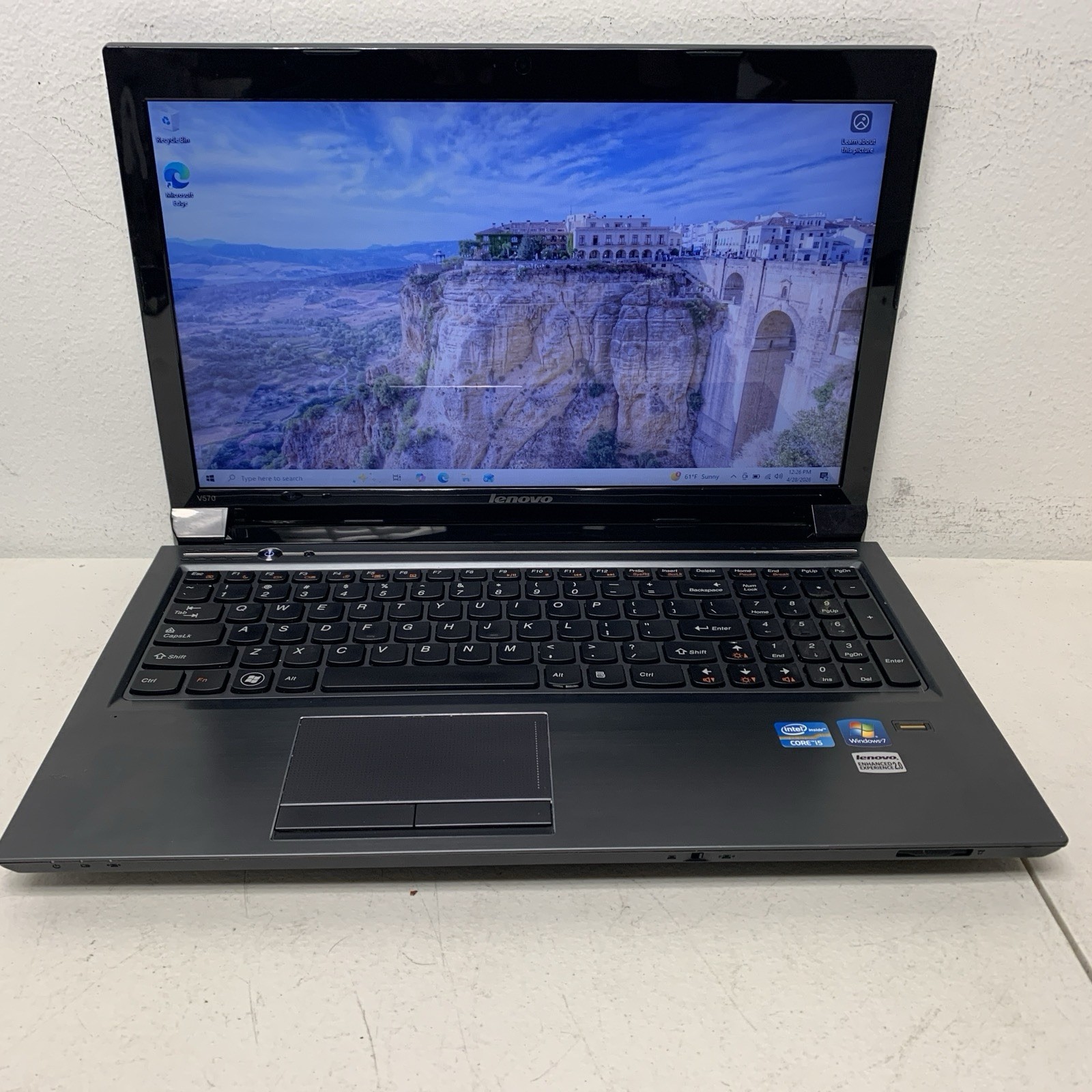 ✨Lenovo V570 Intel i5-2450M 2.5 GHz 6GB RAM 128 Gb SSD WIN 10 Home ✨